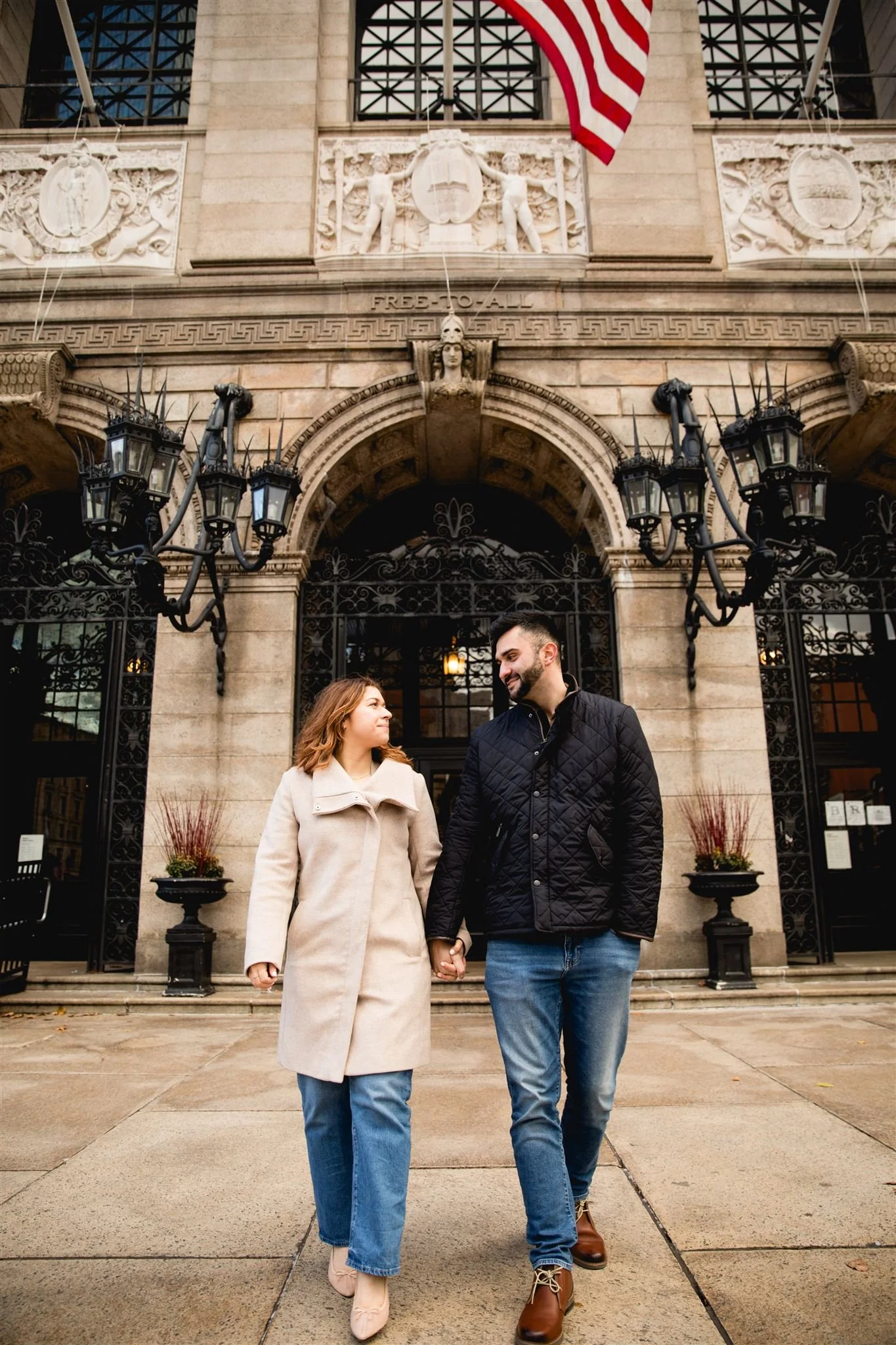 Beacon Hill engagement photographer Boston Sister City Photography
