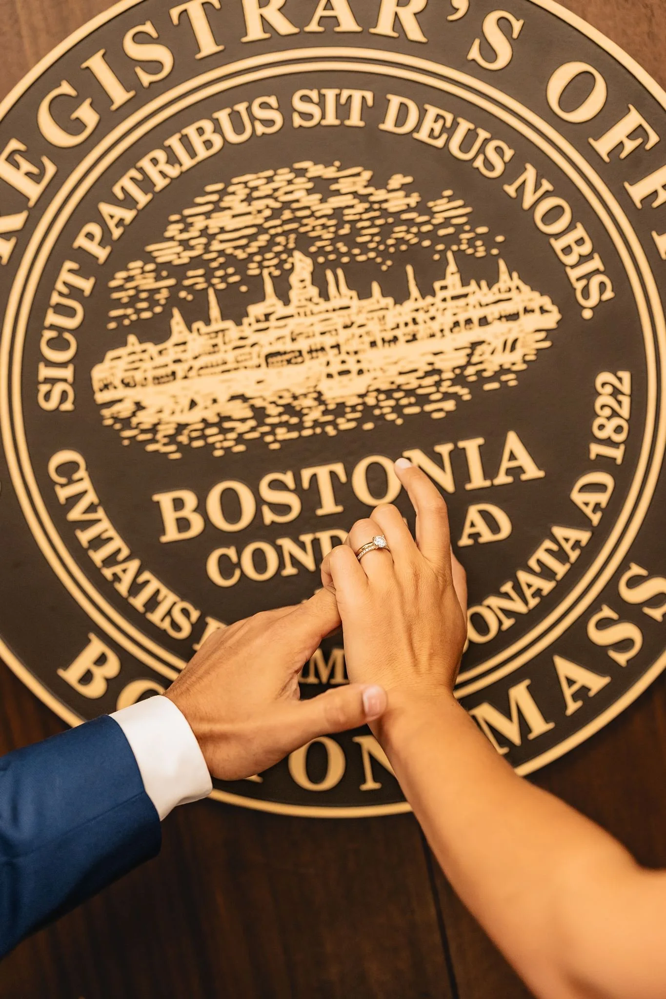 Boston City Hall elopement wedding photographer
