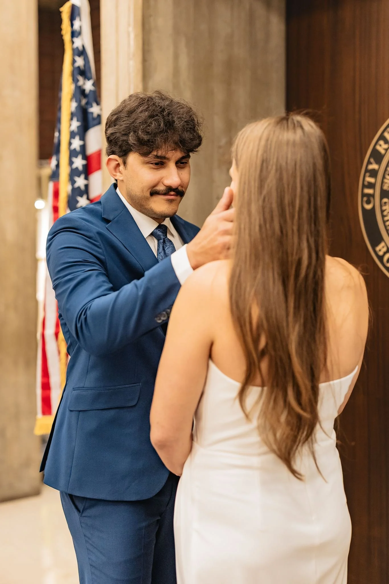 Boston City Hall elopement wedding photographer