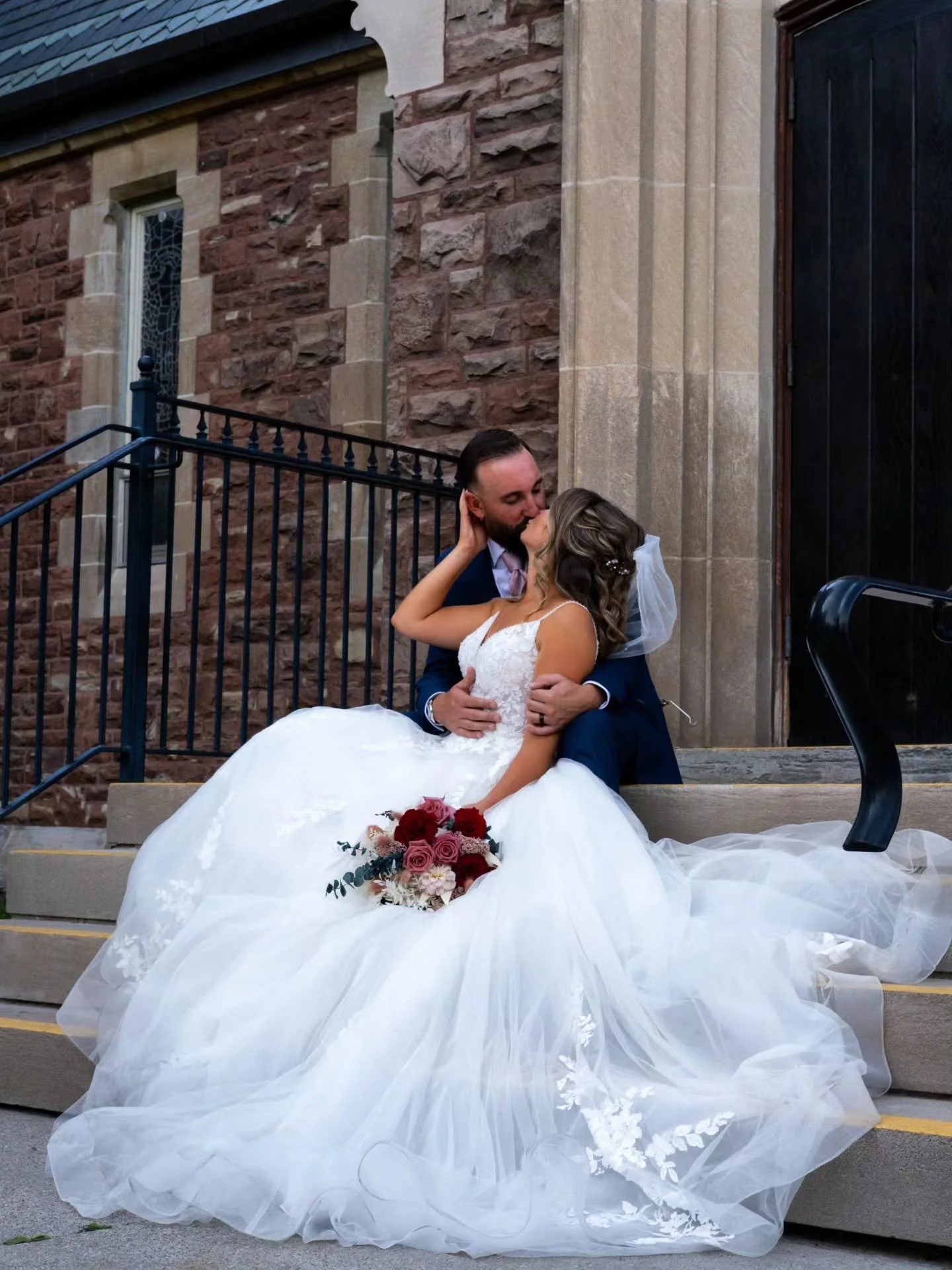 Rae &amp; Cody 🤍
💍
The Dress @jess_co_bridal 
The Flowers @forestofflowers_dundas_london 
The Hair @sandra.fleites
The Make Up @dingwallbeauty
The Suit @mooresclothing 

Takes the perfect team for every special day ❤️