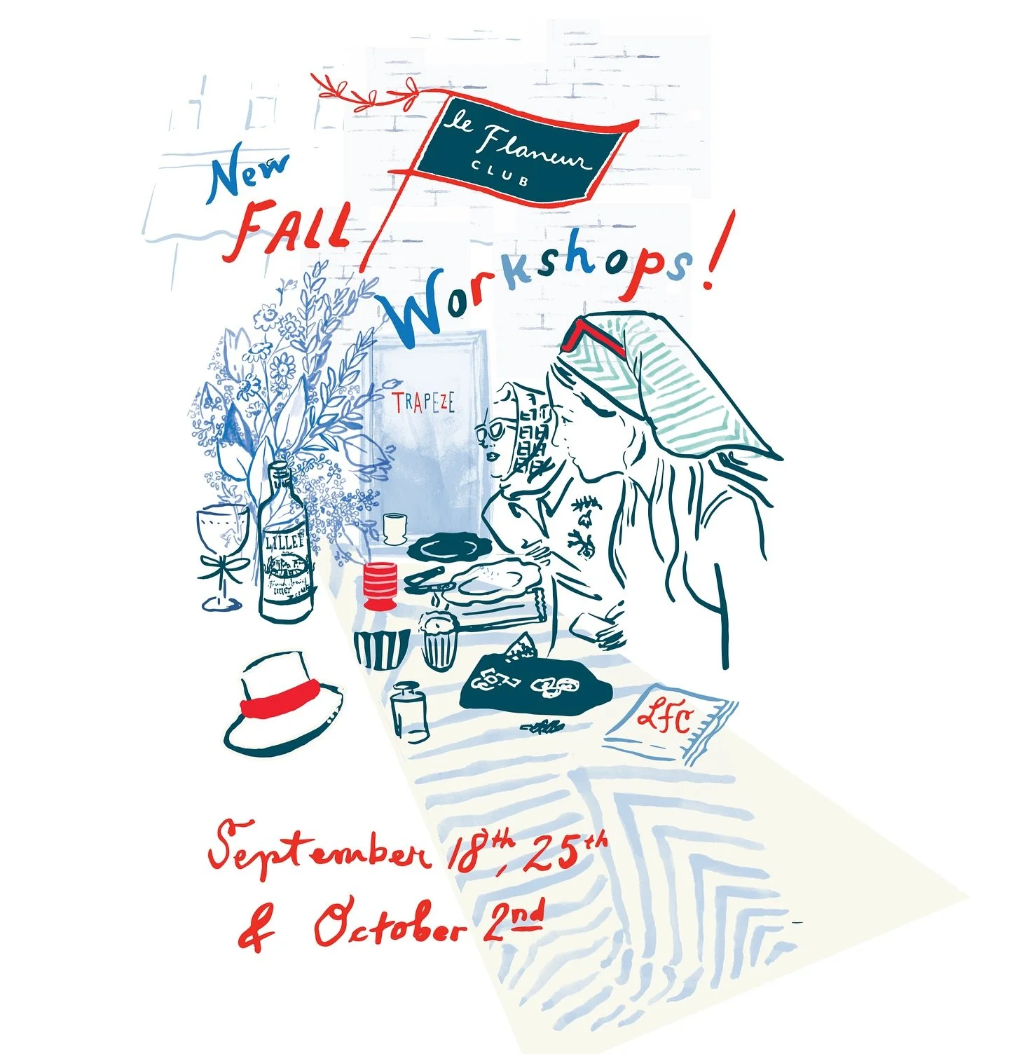 Tickets for our Fall workshop series are available on our website - Flaneur club.com
Come to dream, celebrate, explore, get inspired and take steps
September 18th, 25th &amp; October 2nd