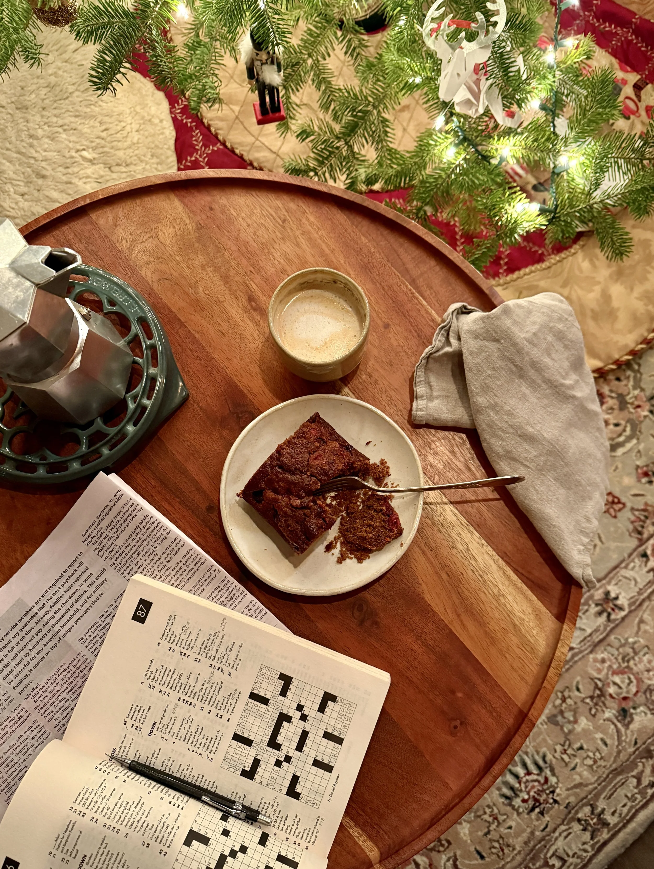 Cranberry Molasses Coffee Cake
