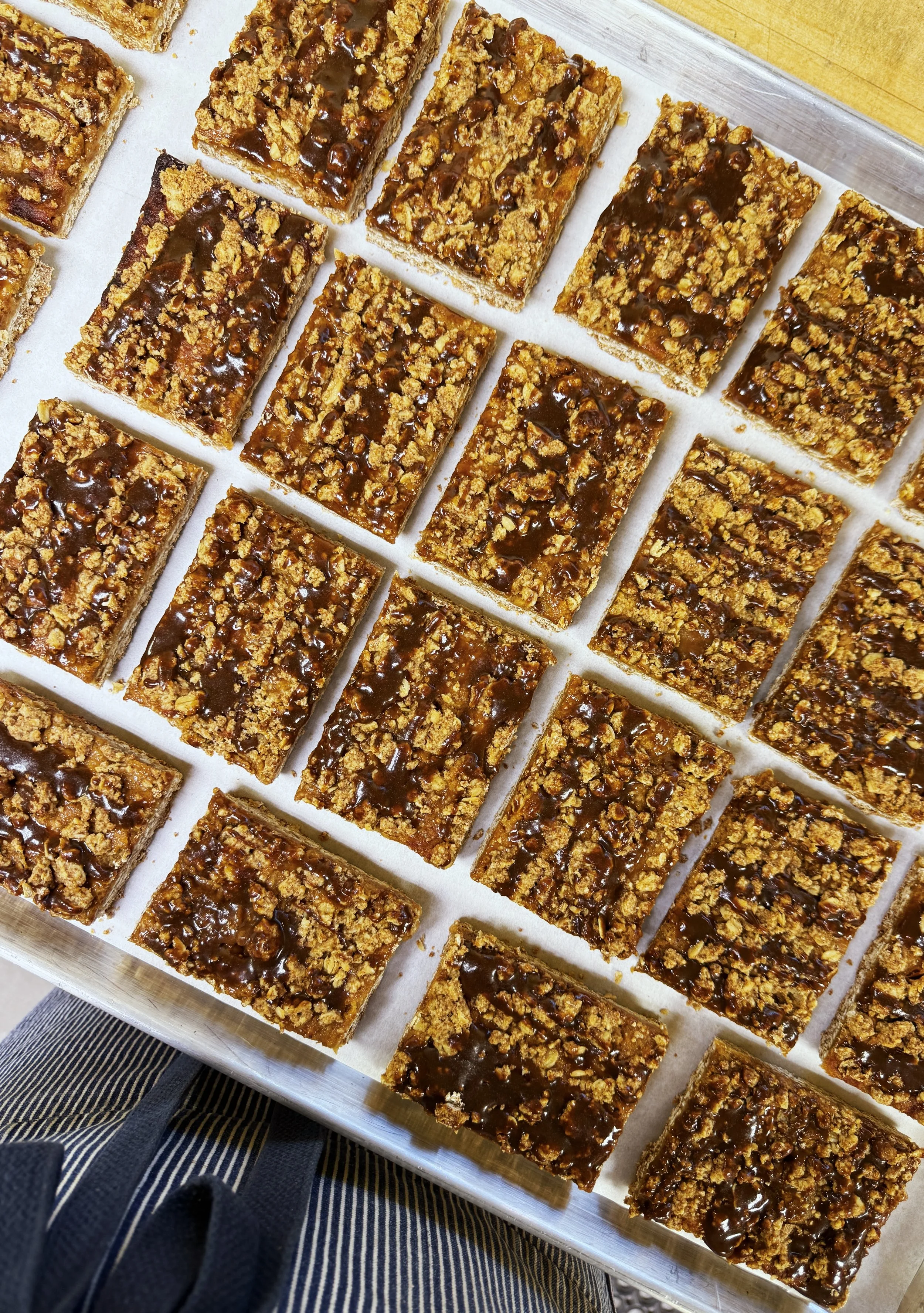 Miso Caramel & Apple Oat Crumble Bar