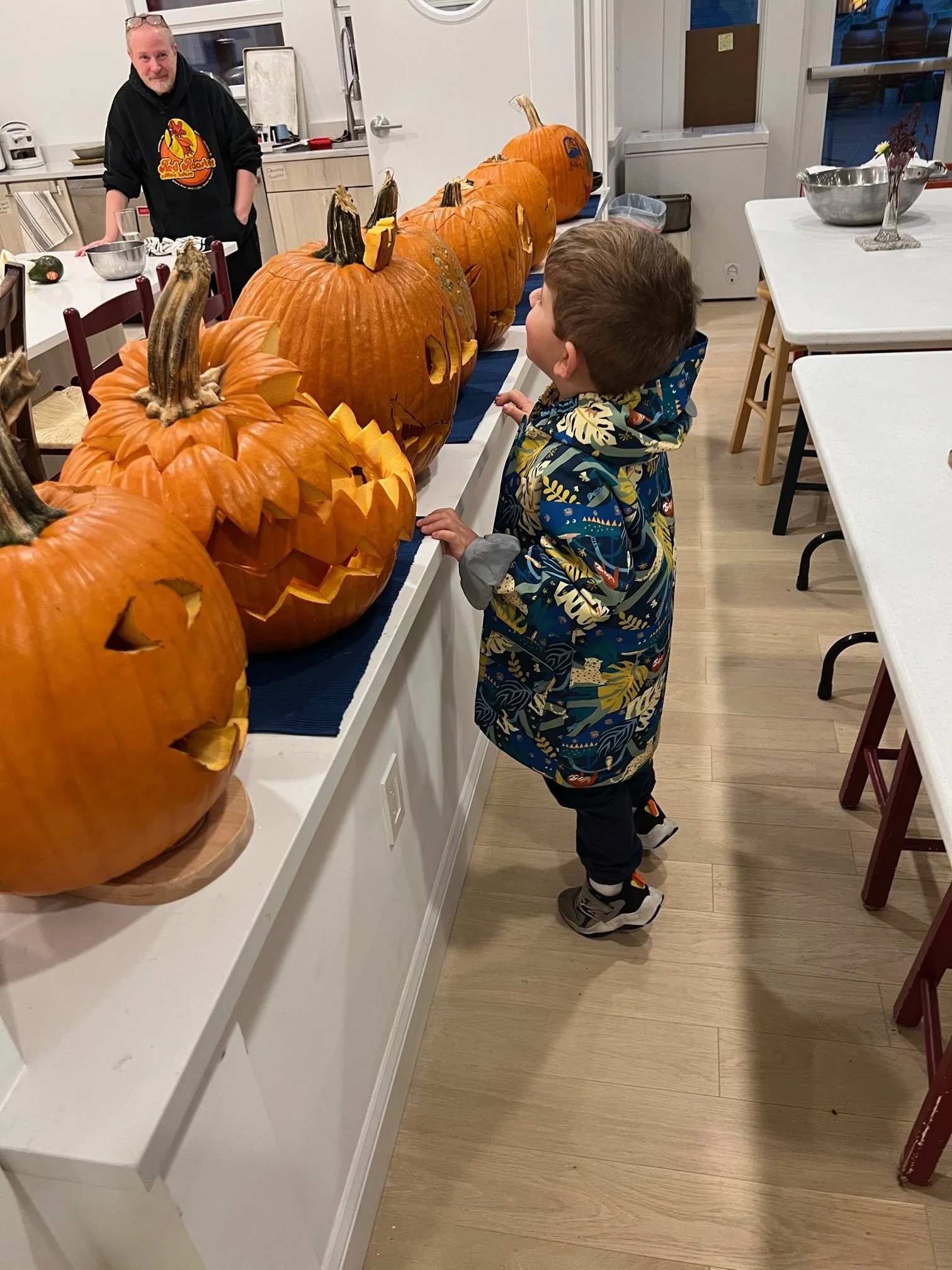 Halloween pumpkin carving