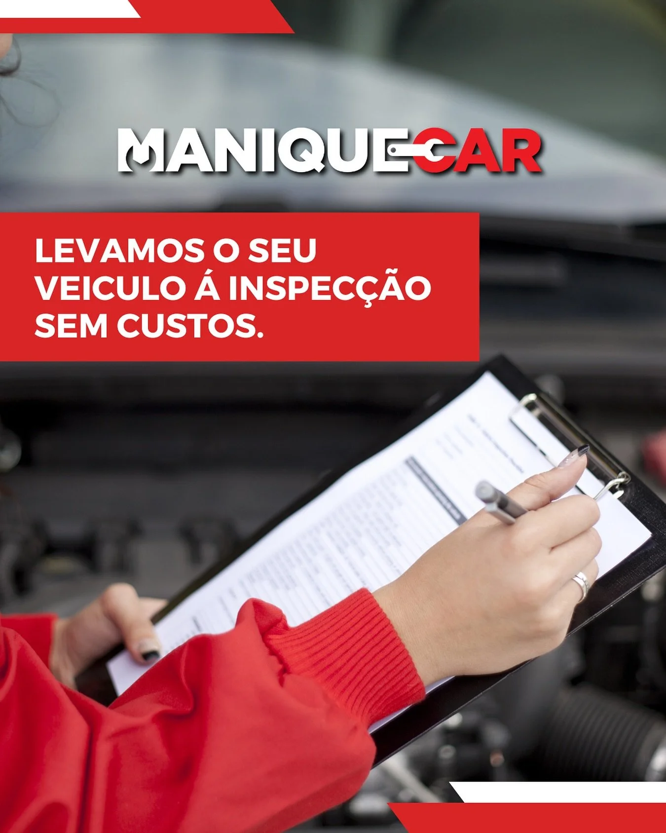 🔧🚗 Levamos o seu veículo à Inspeção Periódica Obrigatória — sem custos adicionais!
Na Maniquecar, tratamos de tudo por si. Só paga o valor da inspeção, nós tratamos do res