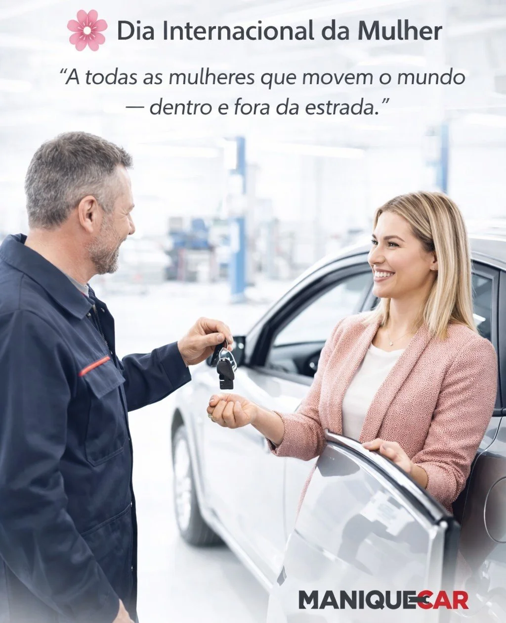 🌸 Dia Internacional da Mulher

Hoje celebramos todas as mulheres que movem o mundo &mdash; dentro e fora da estrada.

Na Maniquecar acreditamos que confian&ccedil;a, independ&ecirc;ncia e mobilidade fazem parte do dia-a-dia de tantas mulheres que no