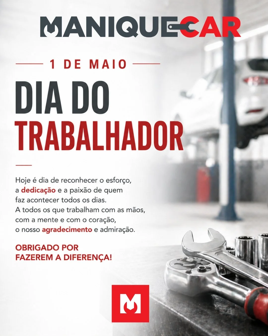 🔧 Dia do Trabalhador

Hoje celebramos todos aqueles que, com dedica&ccedil;&atilde;o, esfor&ccedil;o e profissionalismo, fazem acontecer todos os dias.

A quem trabalha com as m&atilde;os, com a mente e com paix&atilde;o o nosso reconhecimento.

Na 
