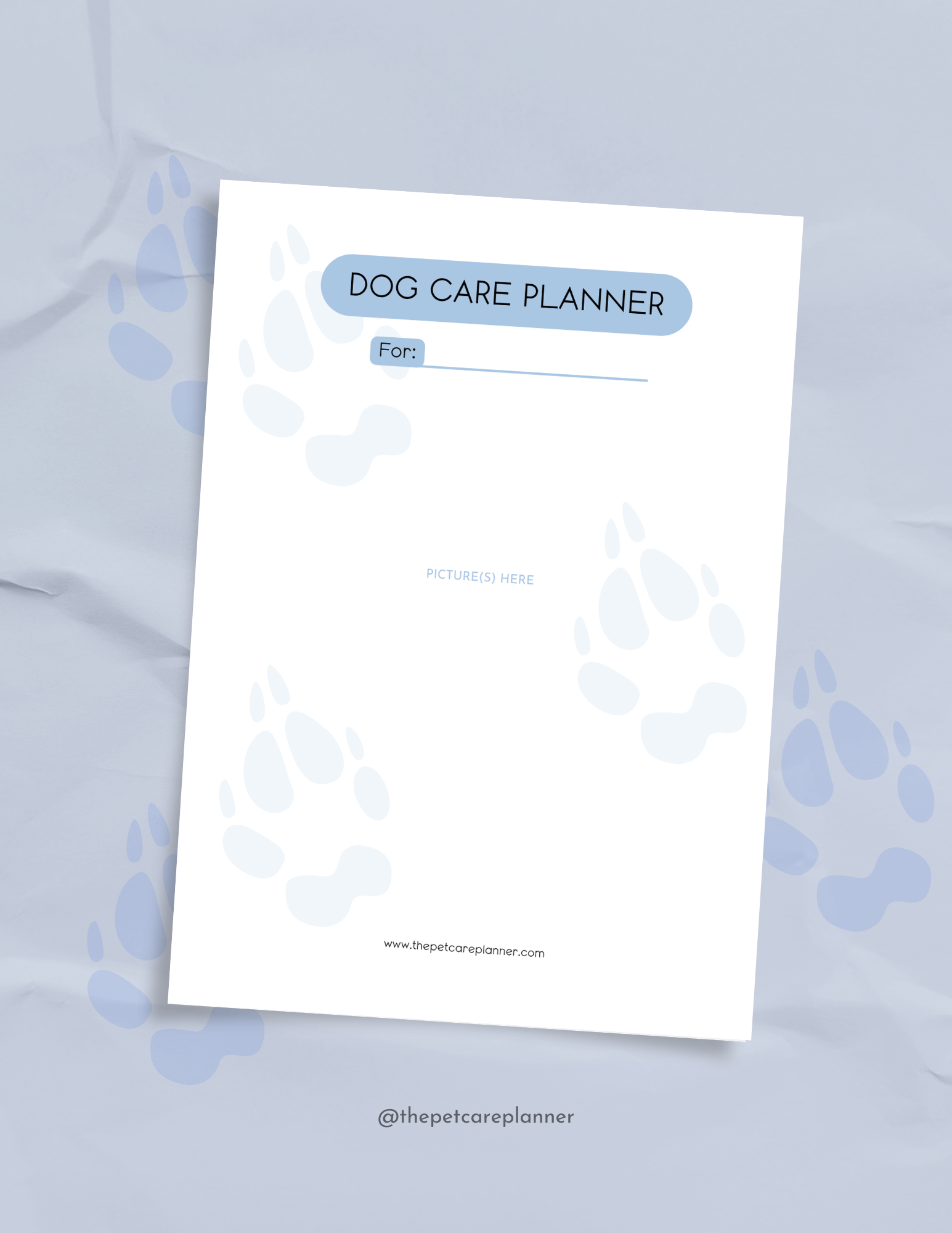 The Ultimate Printable Dog Care Planner