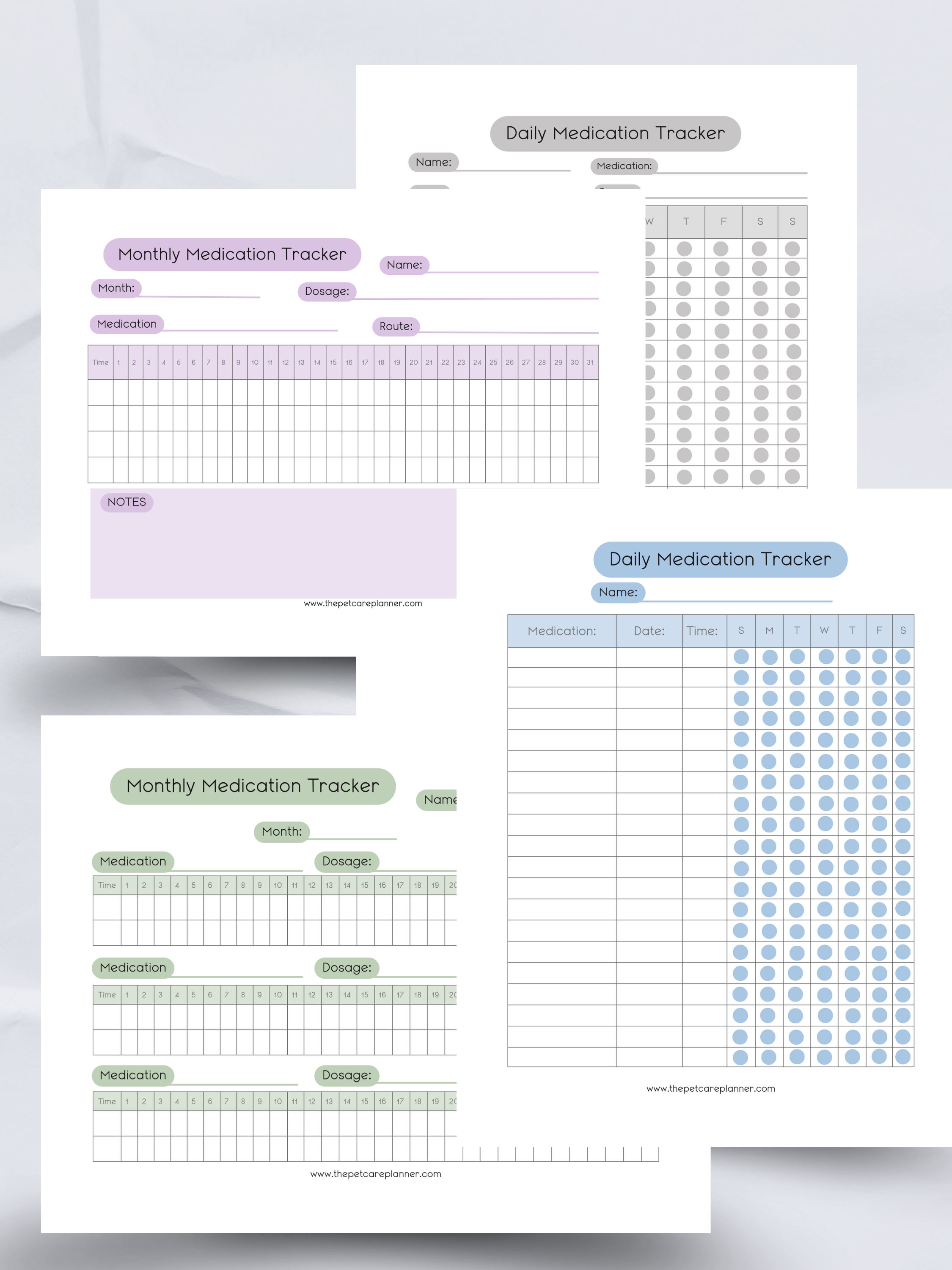 Pet Medication Templates: Printable | PDF