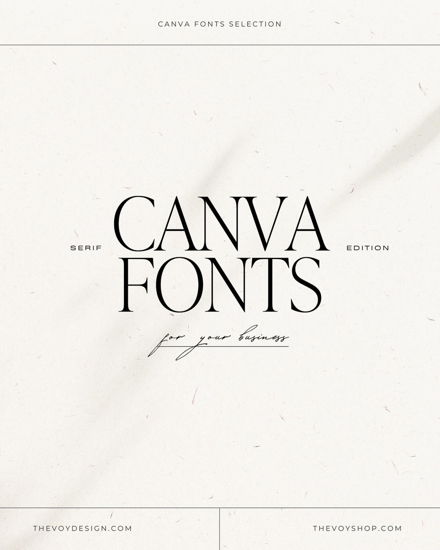 I&rsquo;m sharing with you a selection of these 7 beautiful, high-quality Canva fonts in seri 😍✨

Do you like the selection? 
Which of these do you like the most? 1/2/3/4/5/6/7?🥰

#canva #canvatemplates #canvafonts #fonts #graphicdesign #branddesig