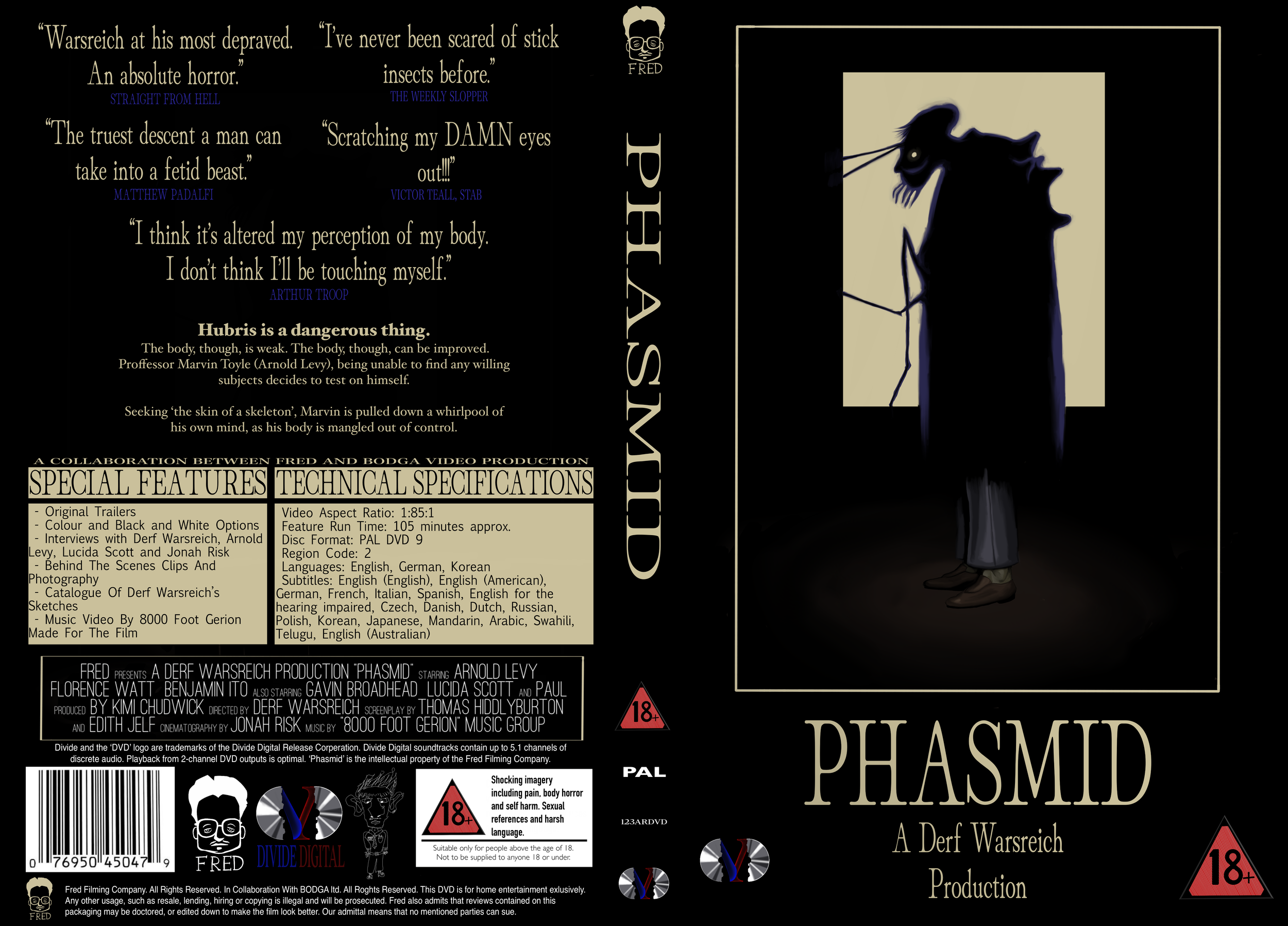 Phasmid DVD cover (onscreen)