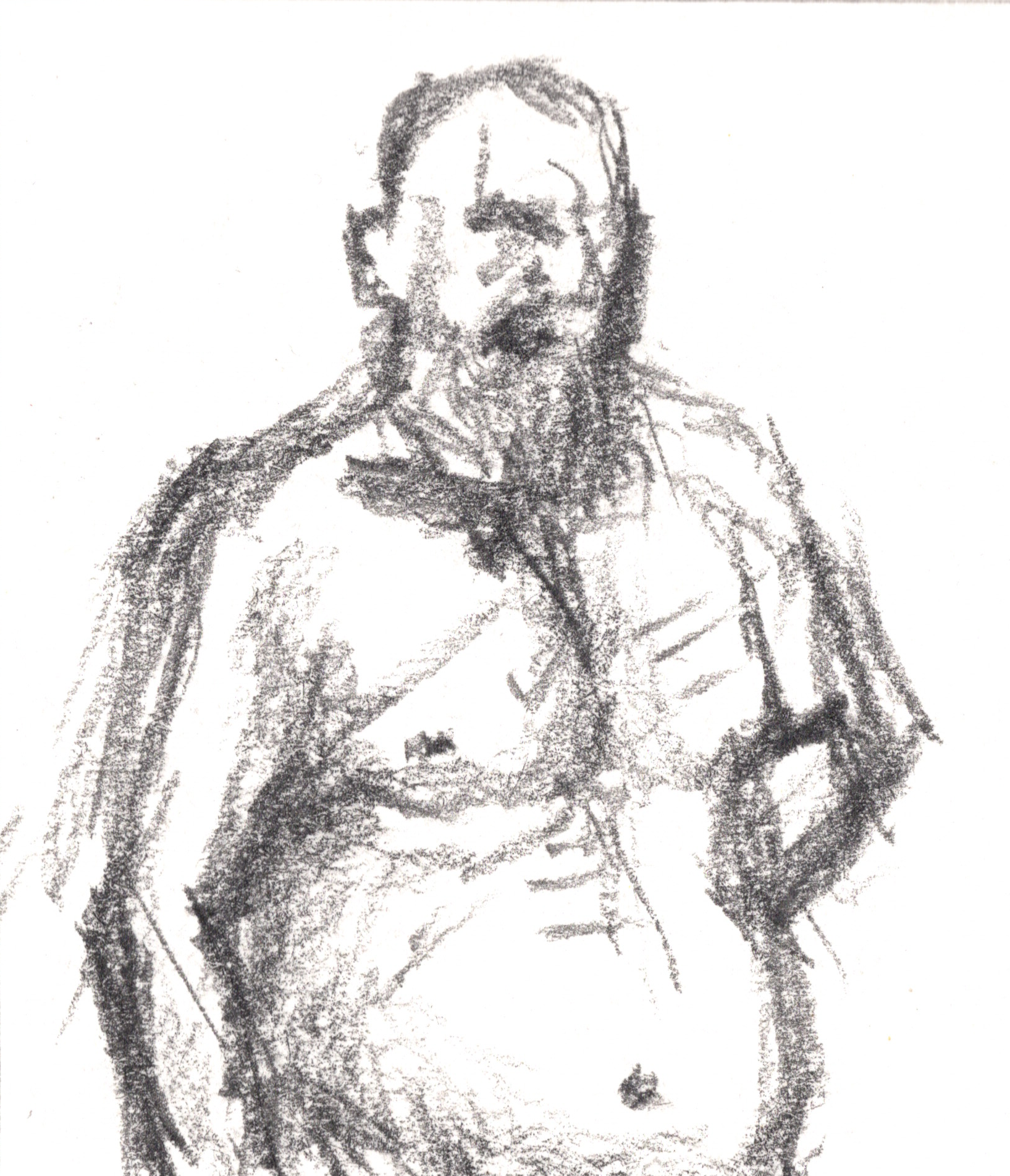 Life drawing, pencil on paper, 2023