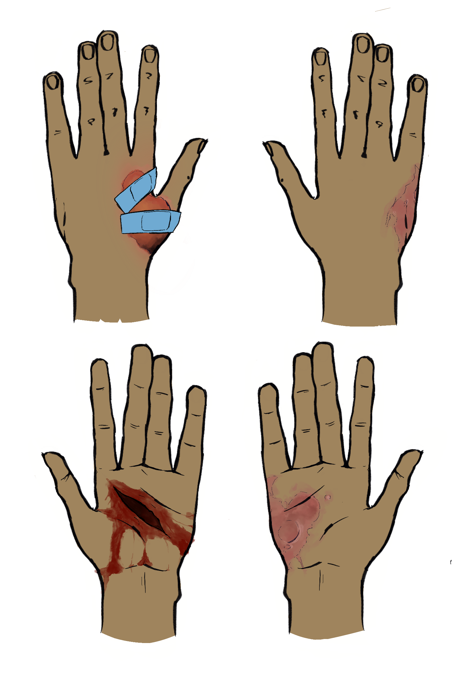 Dante hand make-up guide