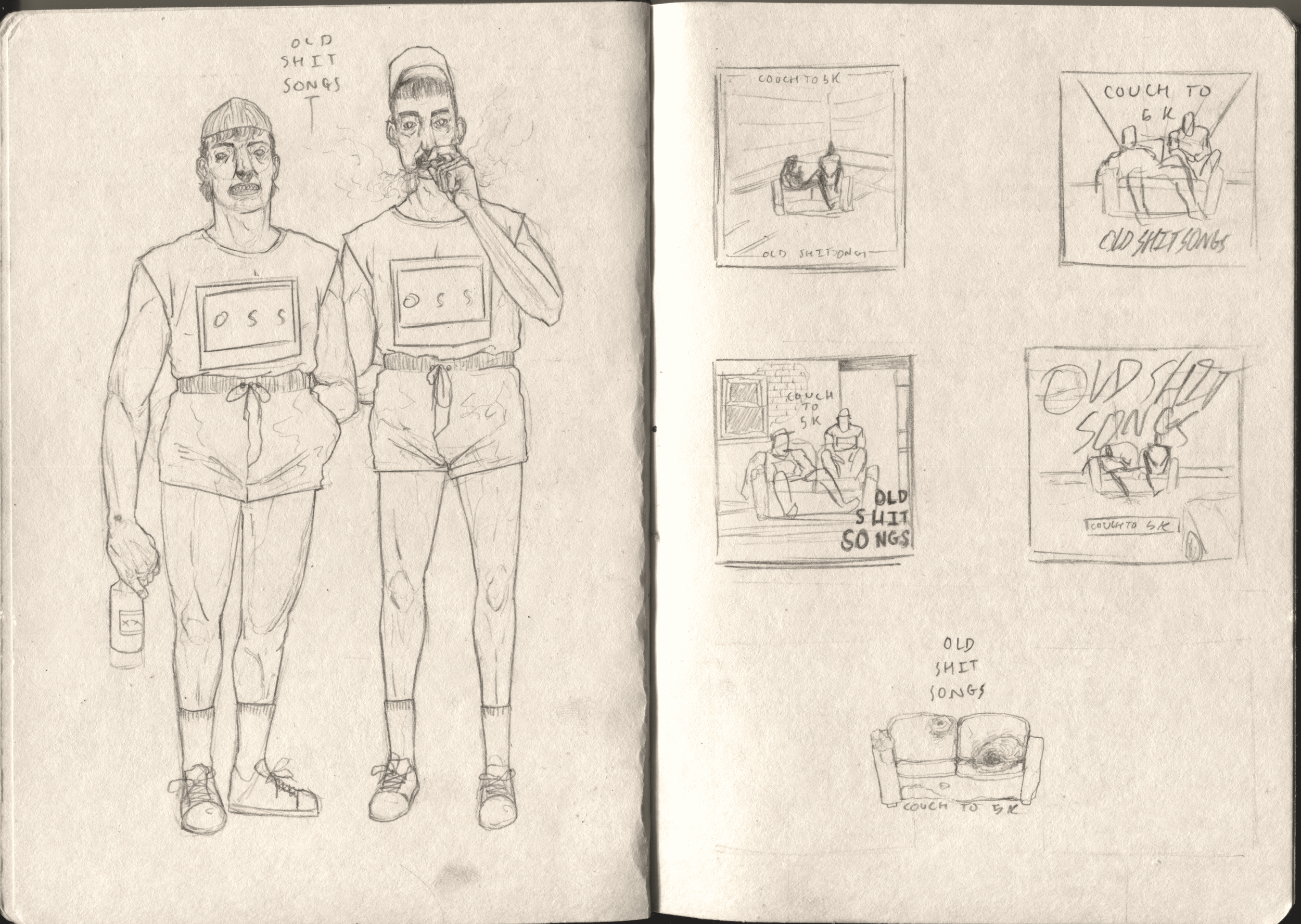 Sketches for 'Couch to 5K', 2025