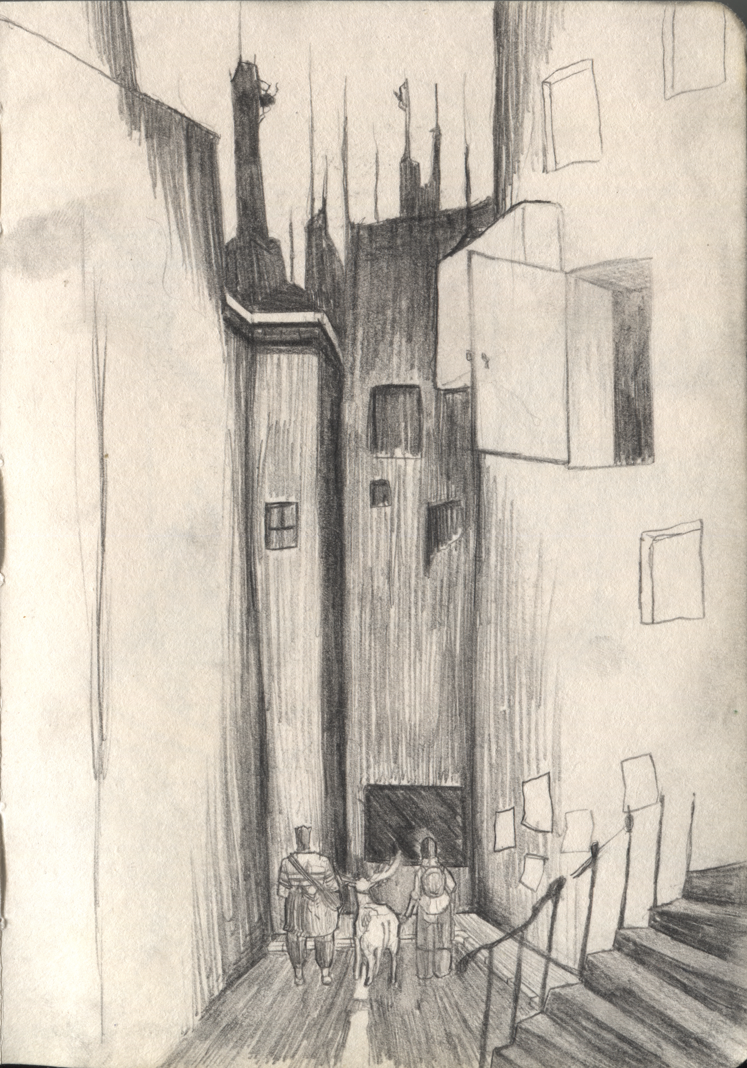 Alley sketch
