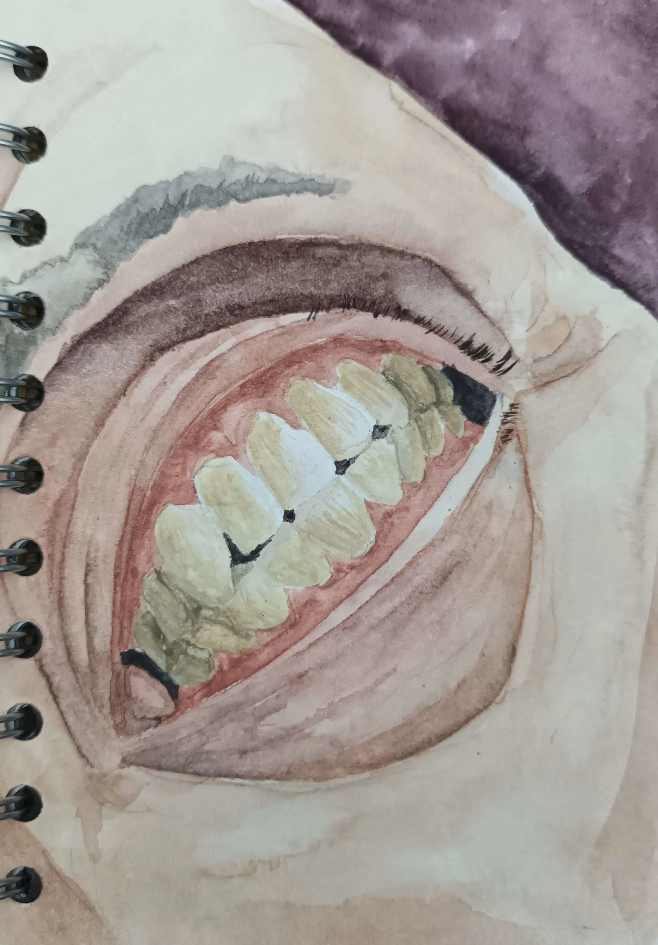 Watercolour on sketchbook paper, 2023