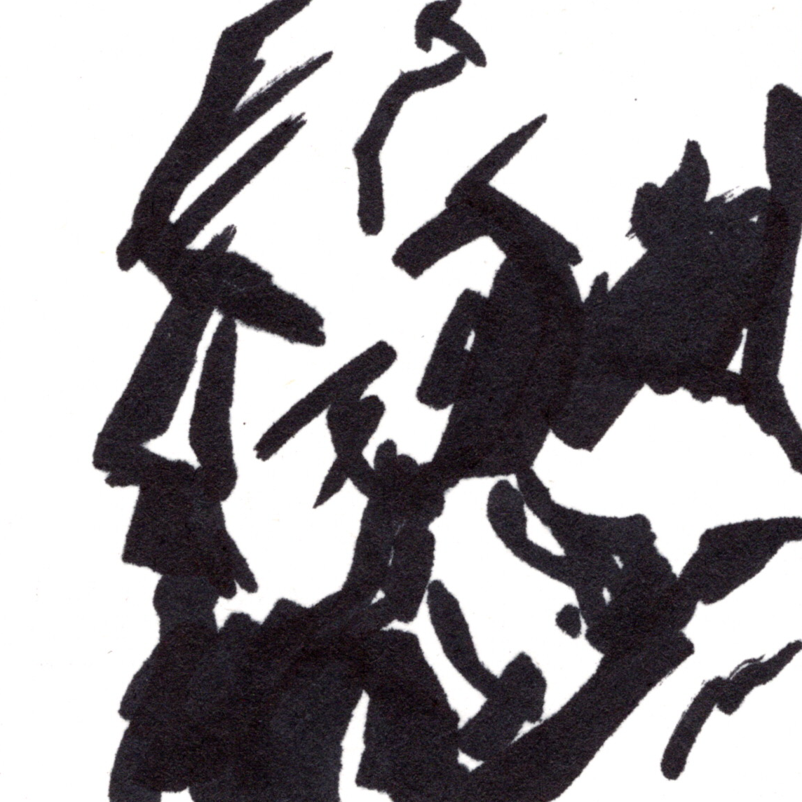 Life drawing, marker on paper, 2023