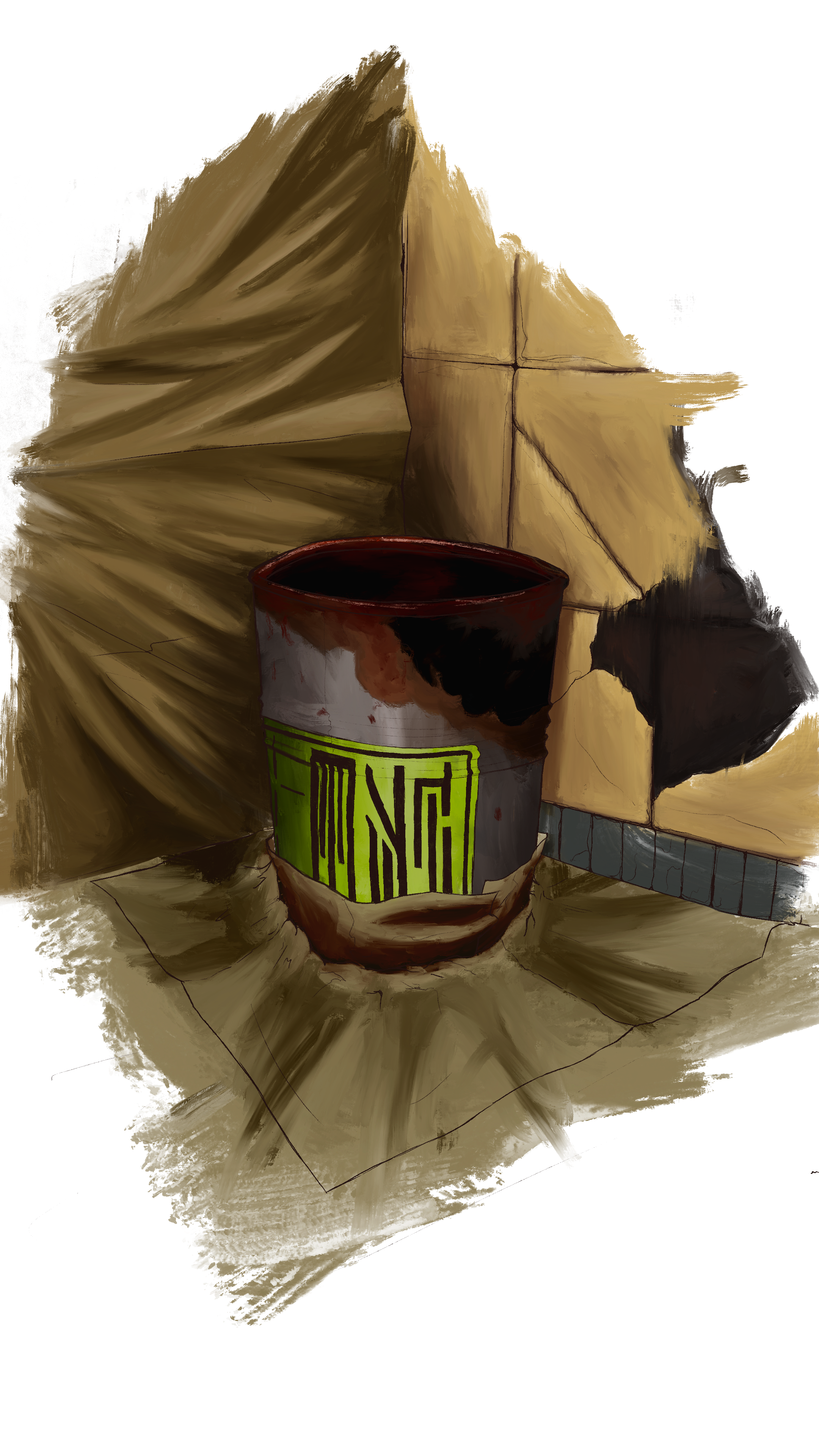 The Monster's drum concept art