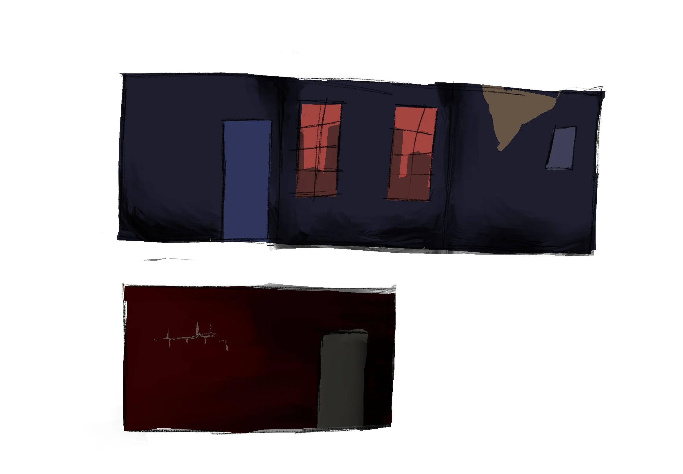 Gumshoe interior and exterior designs