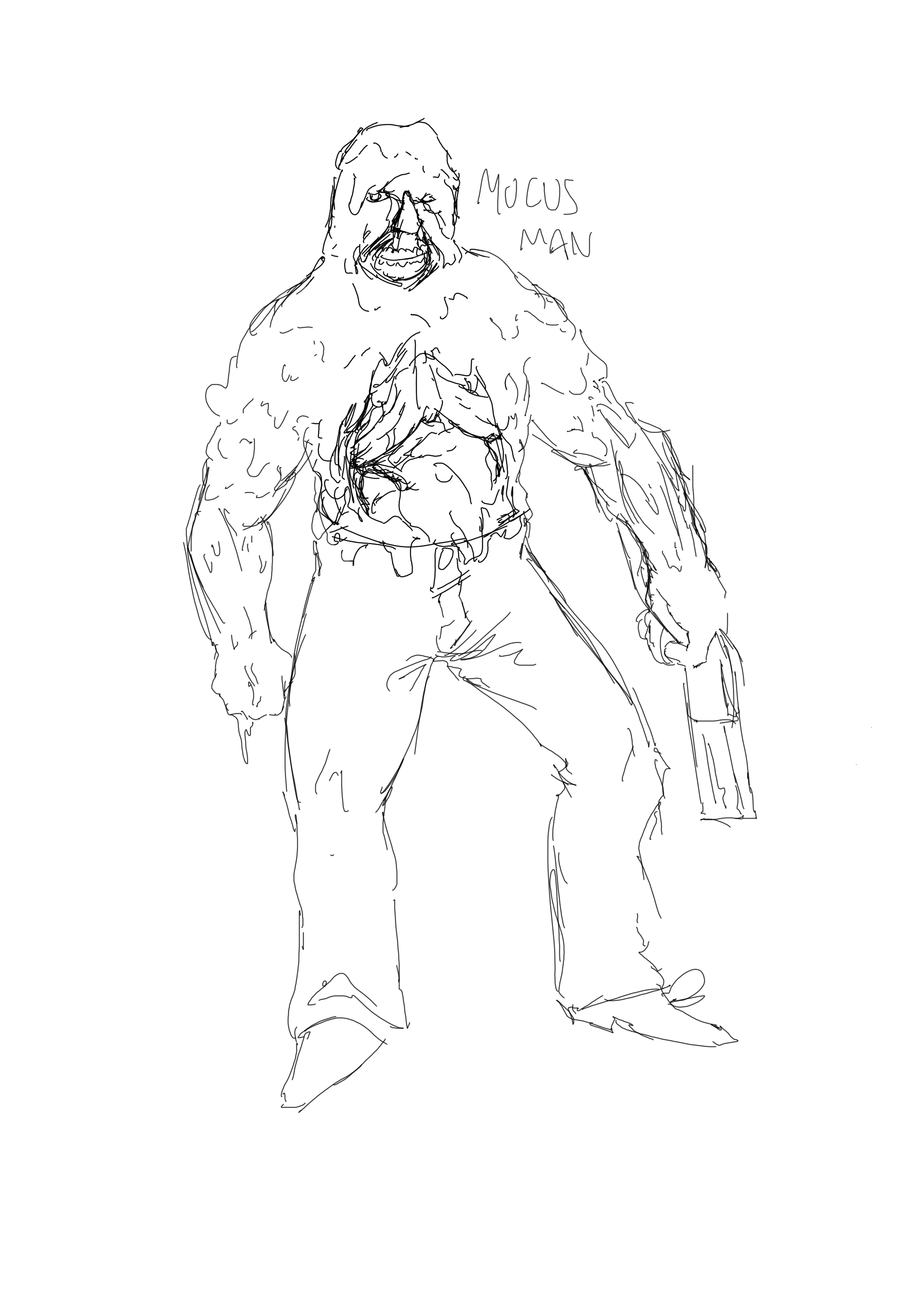 Mucus Man sketch
