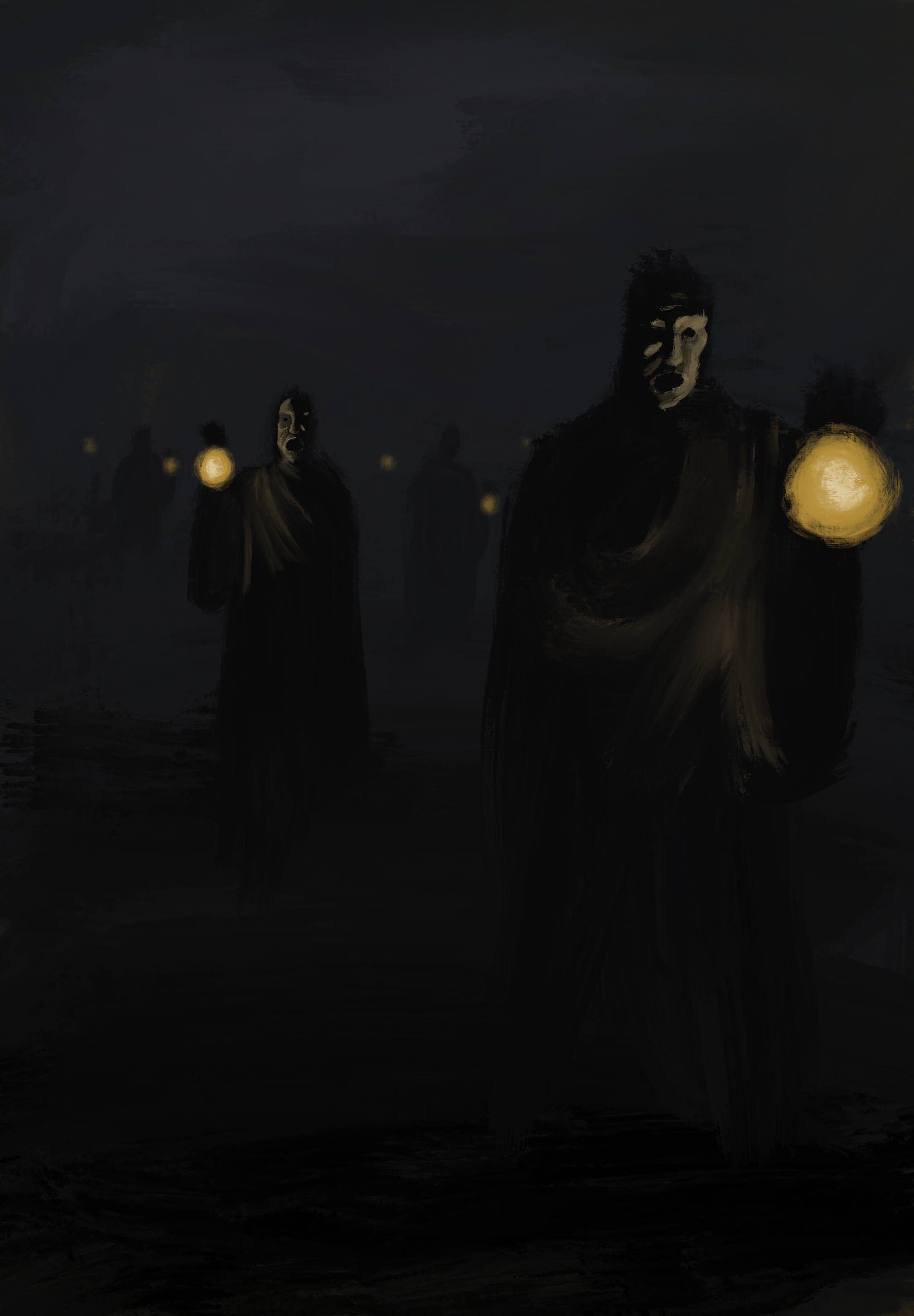The Norfolk Lantern Men for 'Of the Night' project, digital, 2026