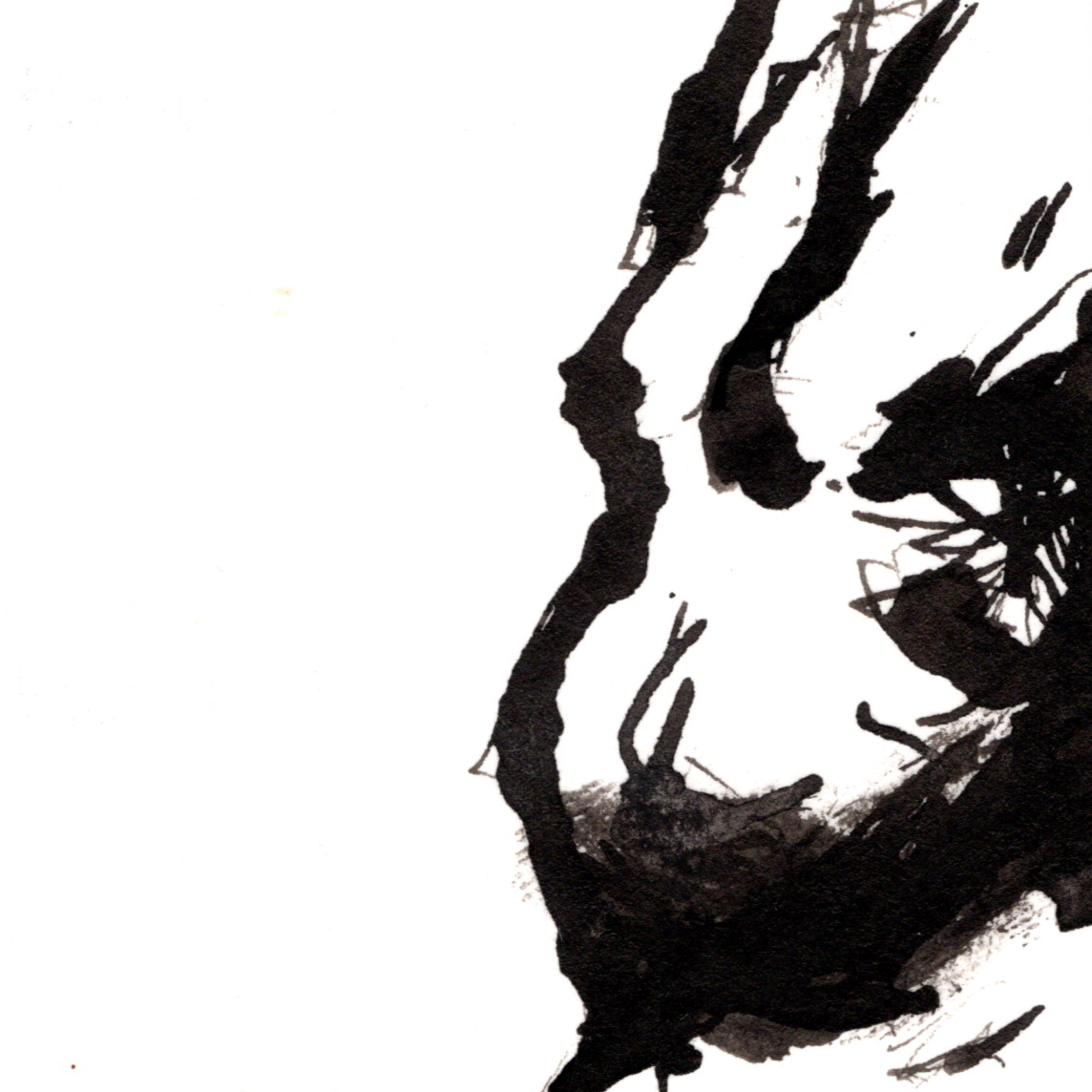 Life drawing, ink on paper, 2023
