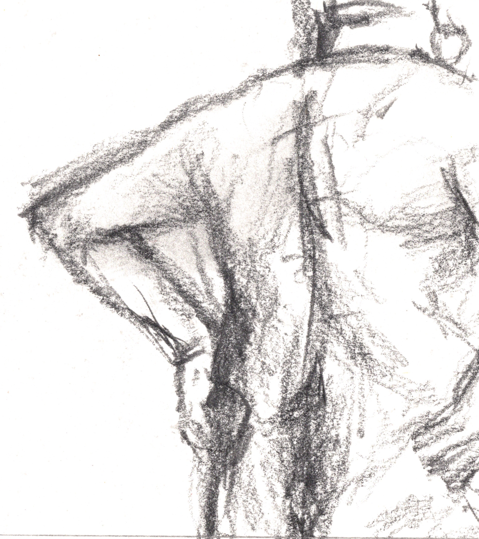 Life drawing, pencil on paper, 2023
