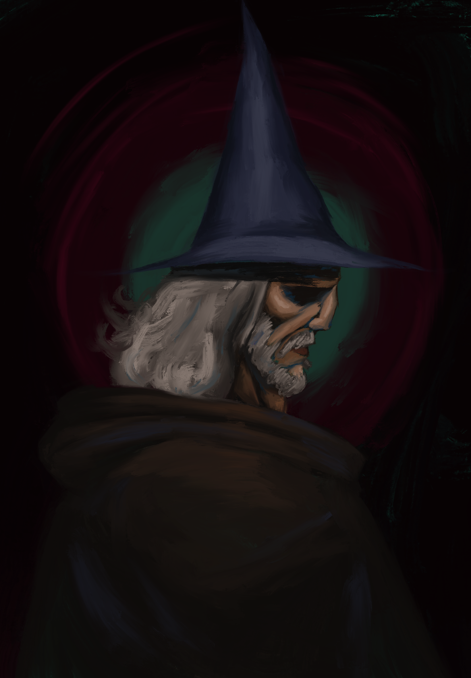 Wizard for 'Of the Night' project, digital, 2026