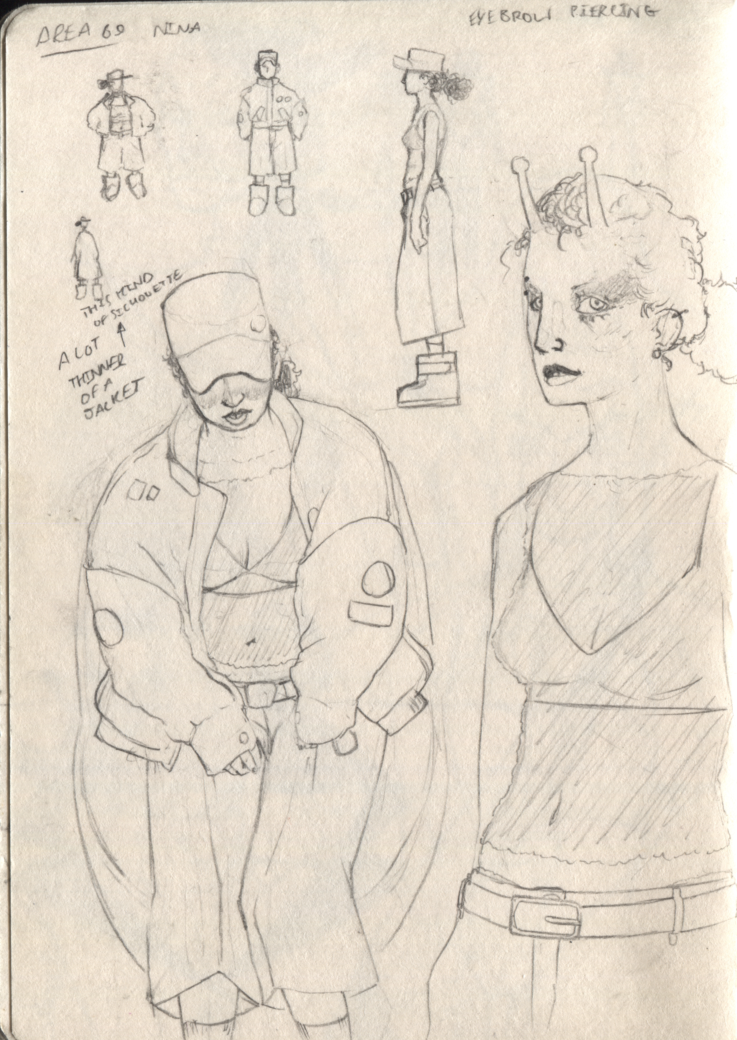 Nina initial sketches