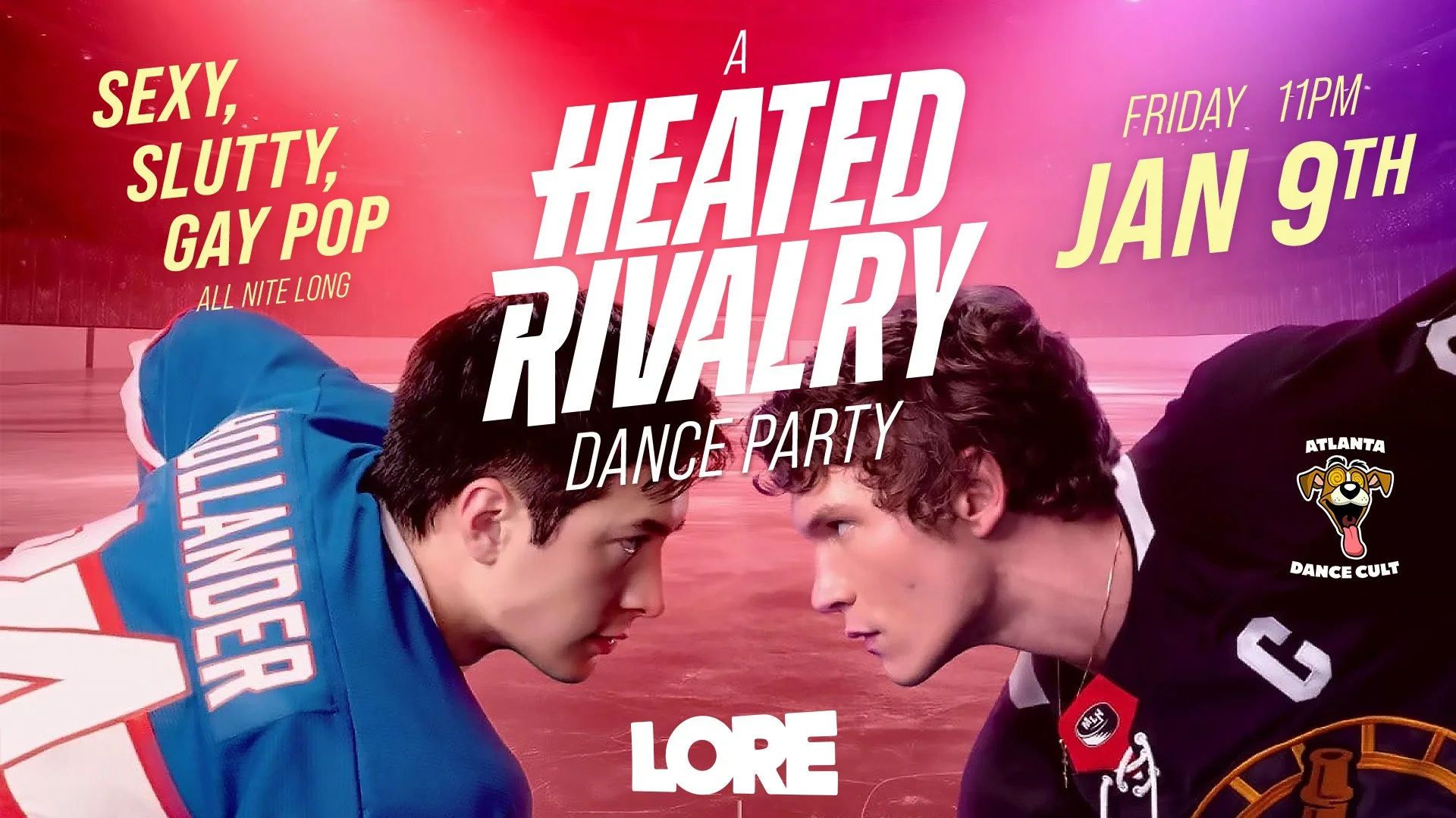 A Heated Rivalry Gay Dance Pop Party
