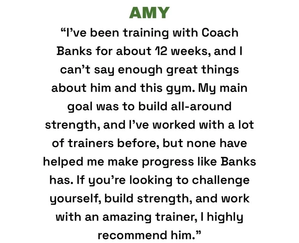 REAL TRAINING. REAL RESULTS.
What athletes are saying about
BANX PERFORMANCE
and working directly with Coach Banx

Train smarter. Perform better.
Coaching that meets you where you are

Get started today! 
🔗BanxPerformance.com
