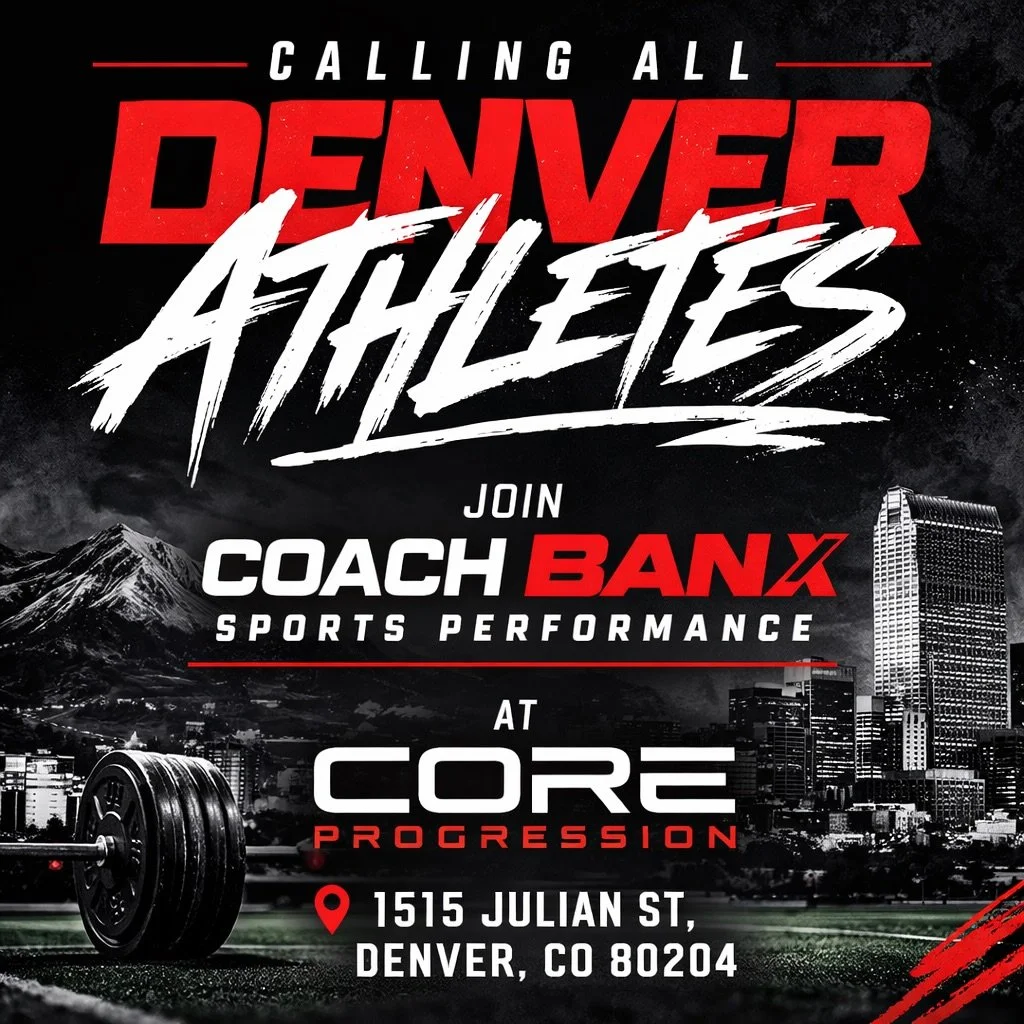 Denver Athletes&hellip;

Join Coach Banx and take your athletic performance to the next level.

Train alongside a community of athletes and driven individuals who push each other to improve, compete, and grow.

Build strength.
Improve speed.
Elevate 