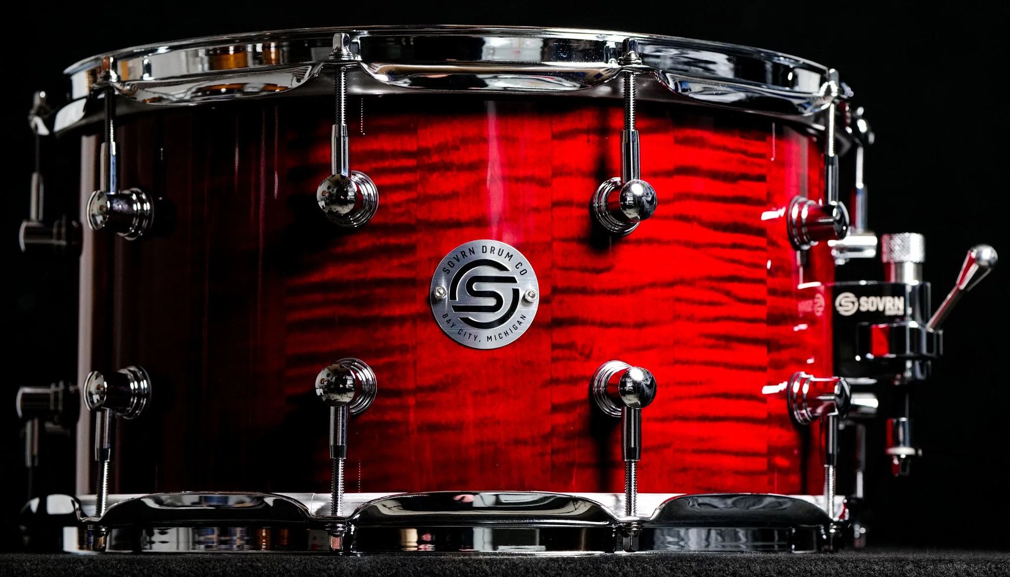8in Maple Translucent Red