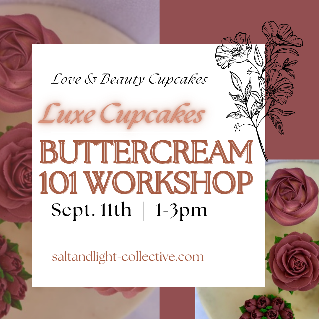 Buttercream Florals 101 Luxe Cupcake Class | Adults | Sept. 11