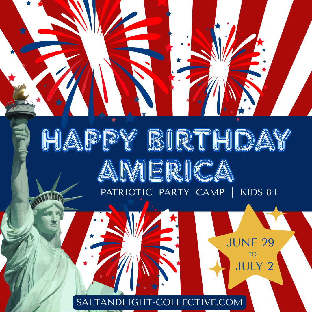 Happy Birthday America Patriotic Party Planning Camp | Kids 8+ | June 29 - July 2