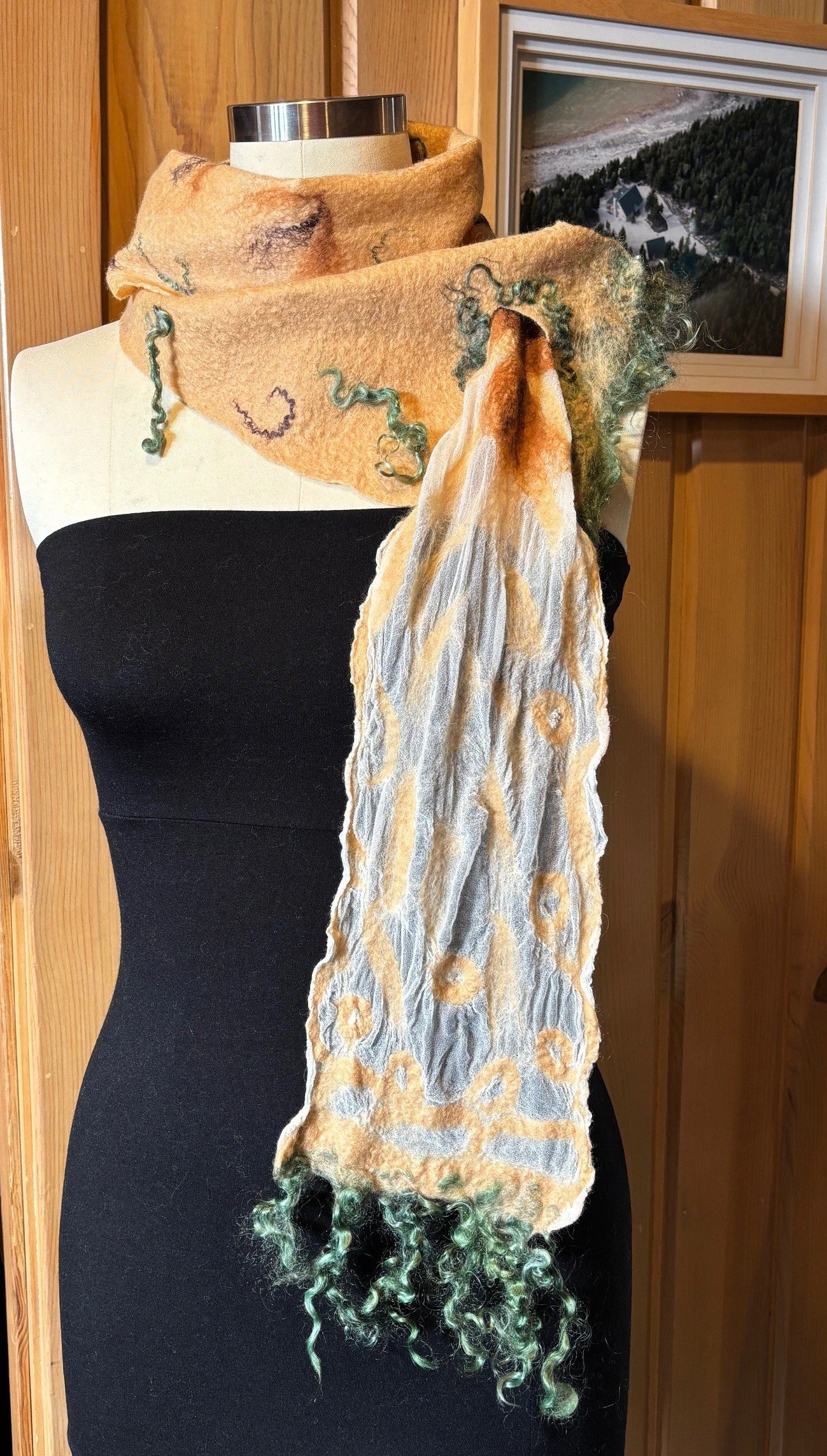 Learn how to Nuno Felt by Making a Scarf