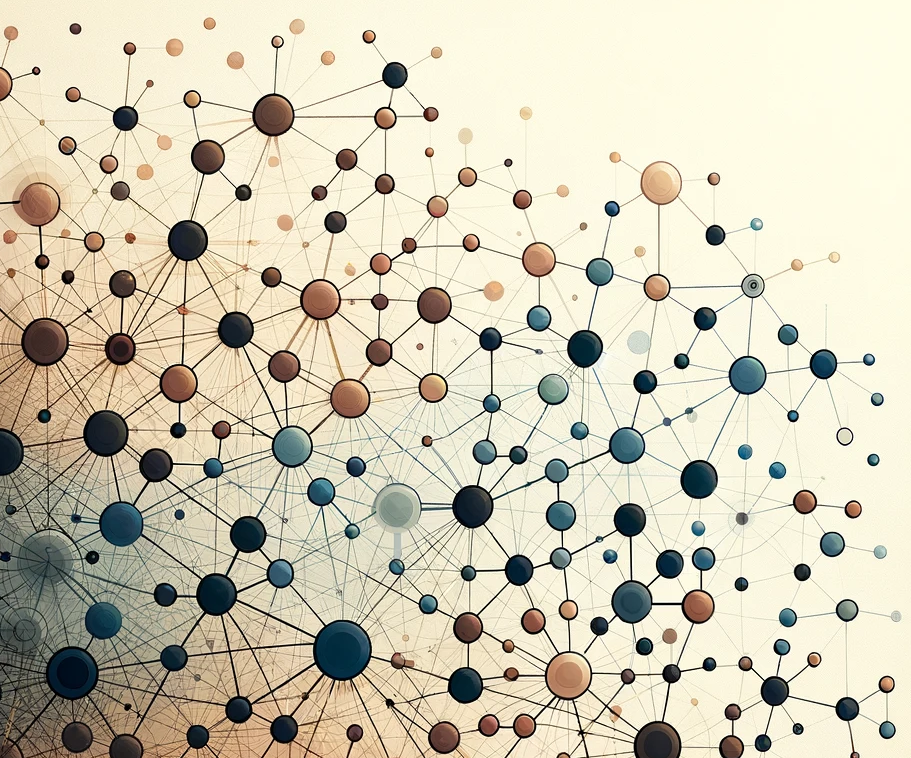 ilustracija graf baza podataka gdje su podaci čvorovi