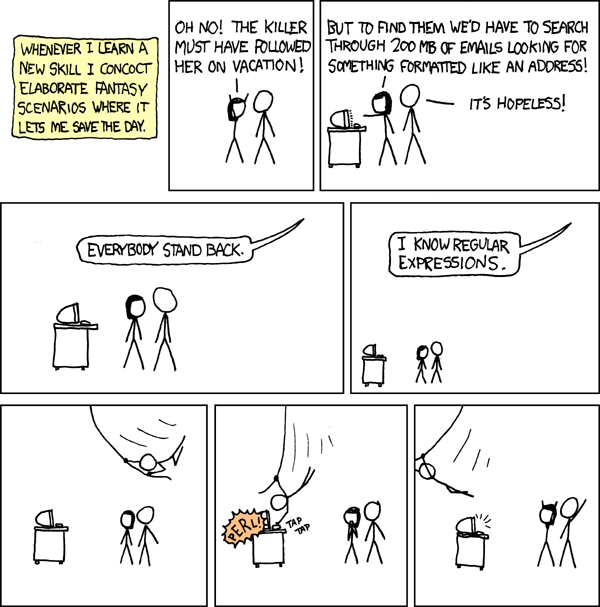 regex strip xkcd