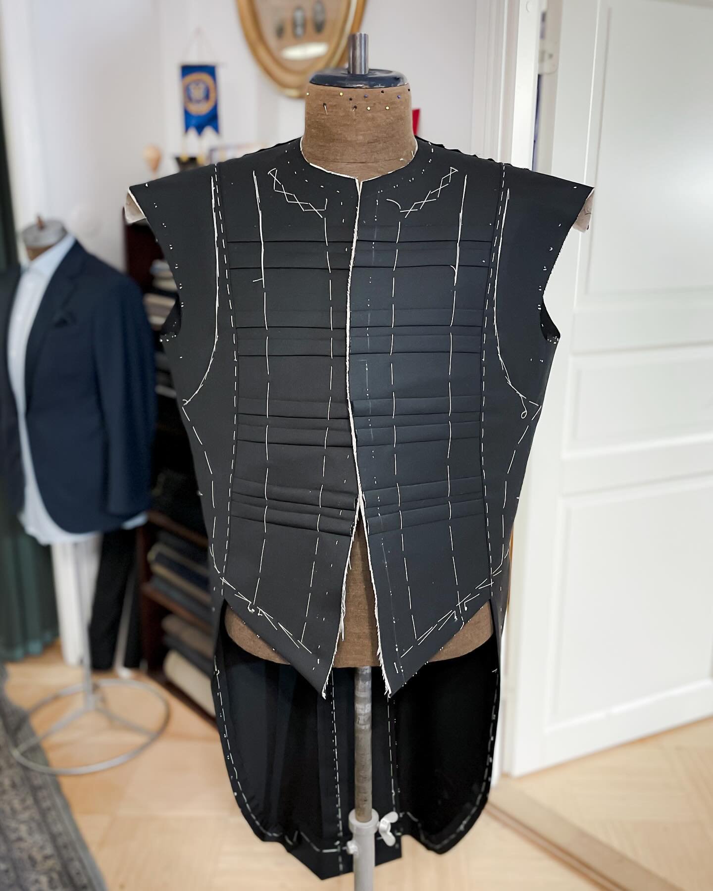 The uniform has reached its first checkpoint: crafted and ready for its initial fitting.🧵🪡

I must say there&rsquo;s something special about projects like this&mdash;they challenge our tailoring skills and push us to find new ways to create somethi