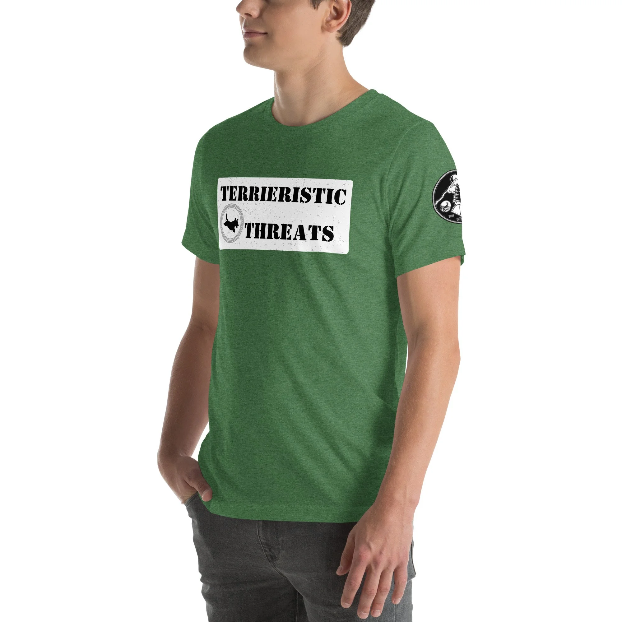 unisex-staple-t-shirt-heather-grass-green-left-front-689f5a6e47e0e.jpg