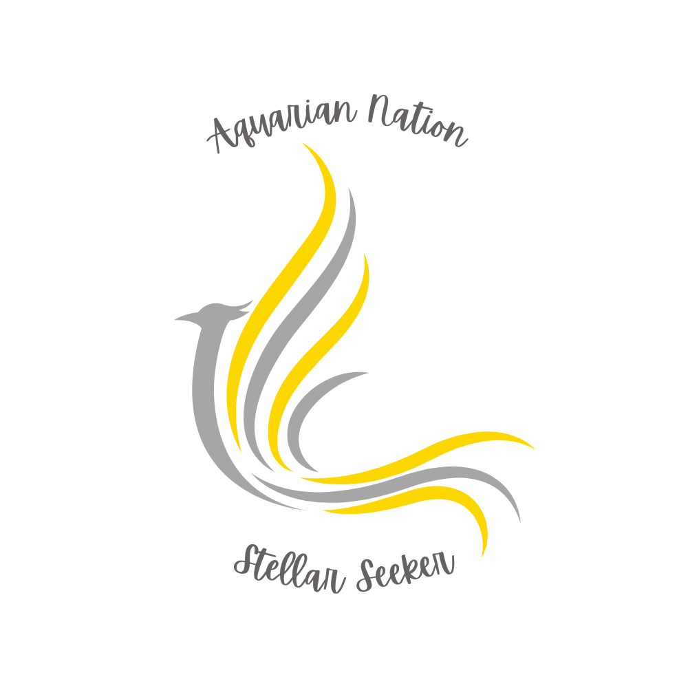 Stylized logo of a bird with flowing tail feathers in gray and yellow, with the text 'Avarian Nation' above and 'Stellar Seekers' below.