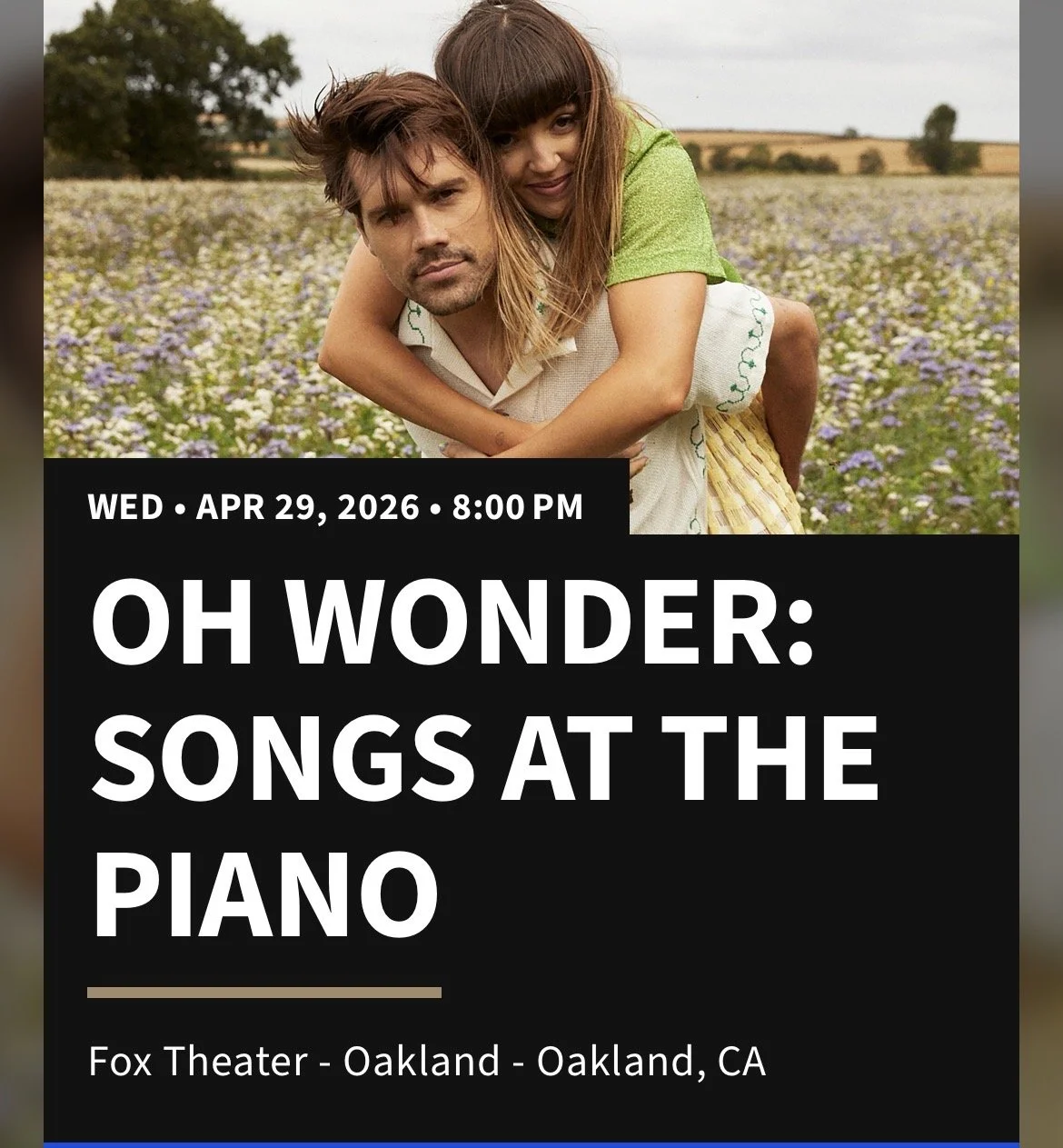 Oh Wonder At The Fox Theater