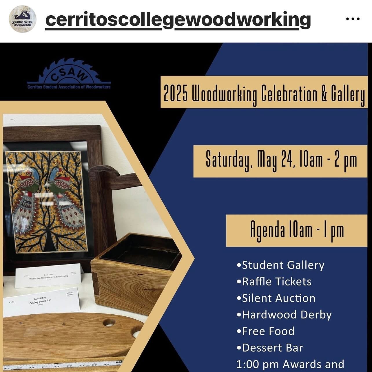 🛠️ GIRL BUILDRS @ CYPRESS COLLEGE
This Saturday | 10AM&ndash;2PM

🎉 We&rsquo;ll be stopping by Cypress College&rsquo;s 2025 Woodworking Celebration and Gallery&mdash;a FREE event showcasing the incredible work of their woodworking students!

🌮 Com