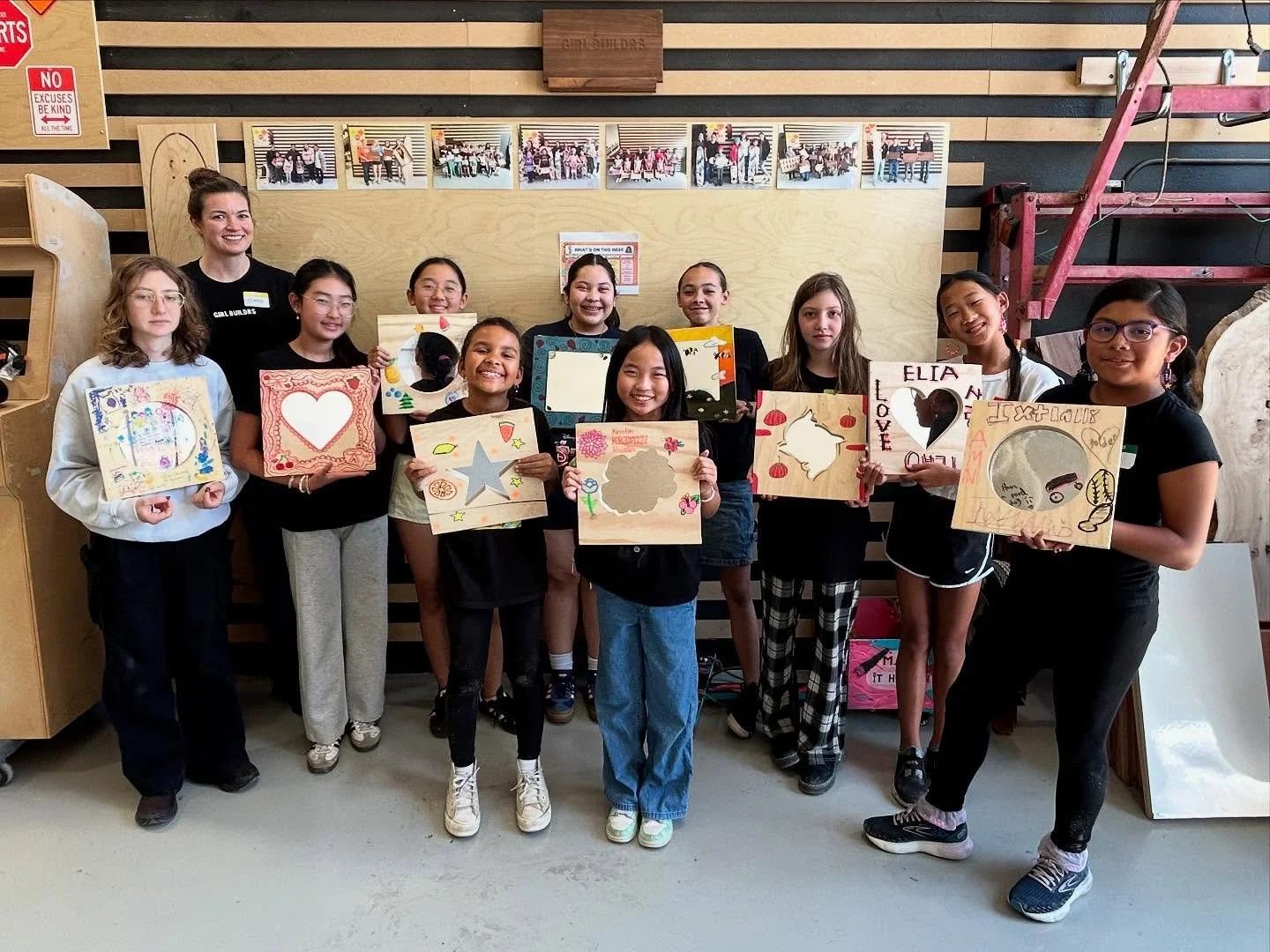 🪞On Day 3 of the 1st Annual Free Girls Summer Building Program, the girls designed and milled their own mirror frames, learning how to bring ideas to life through hands-on design and fabrication.

🎨 After milling and installing the mirror, each gir