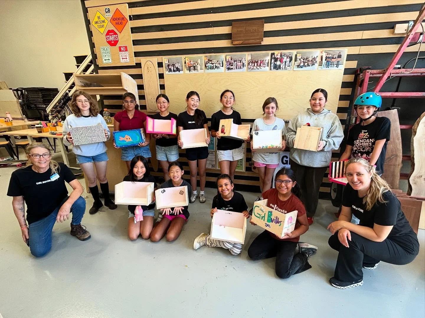 🛠️ Day 5, the final day of the 1st Annual Free Girls Summer Building Program was emotional, exciting, and full of pride. The girls began the week unsure of what to expect and finished with new skills, confidence, friendships, and amazing projects bu