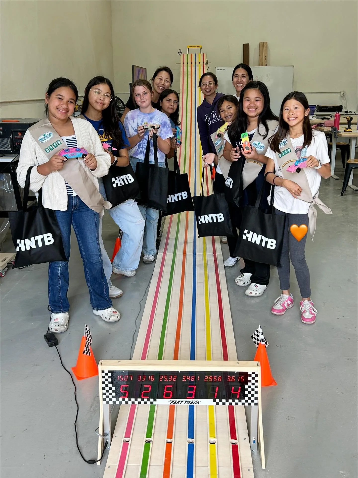 🏁✨ Girl Buildrs x Troop 8119 Pinewood Derby Car Workshop!

We had such an amazing time building, sanding, and racing with these incredible girls from Troop 8119! The energy was contagious and it was so inspiring to see everyone excited to bring thei