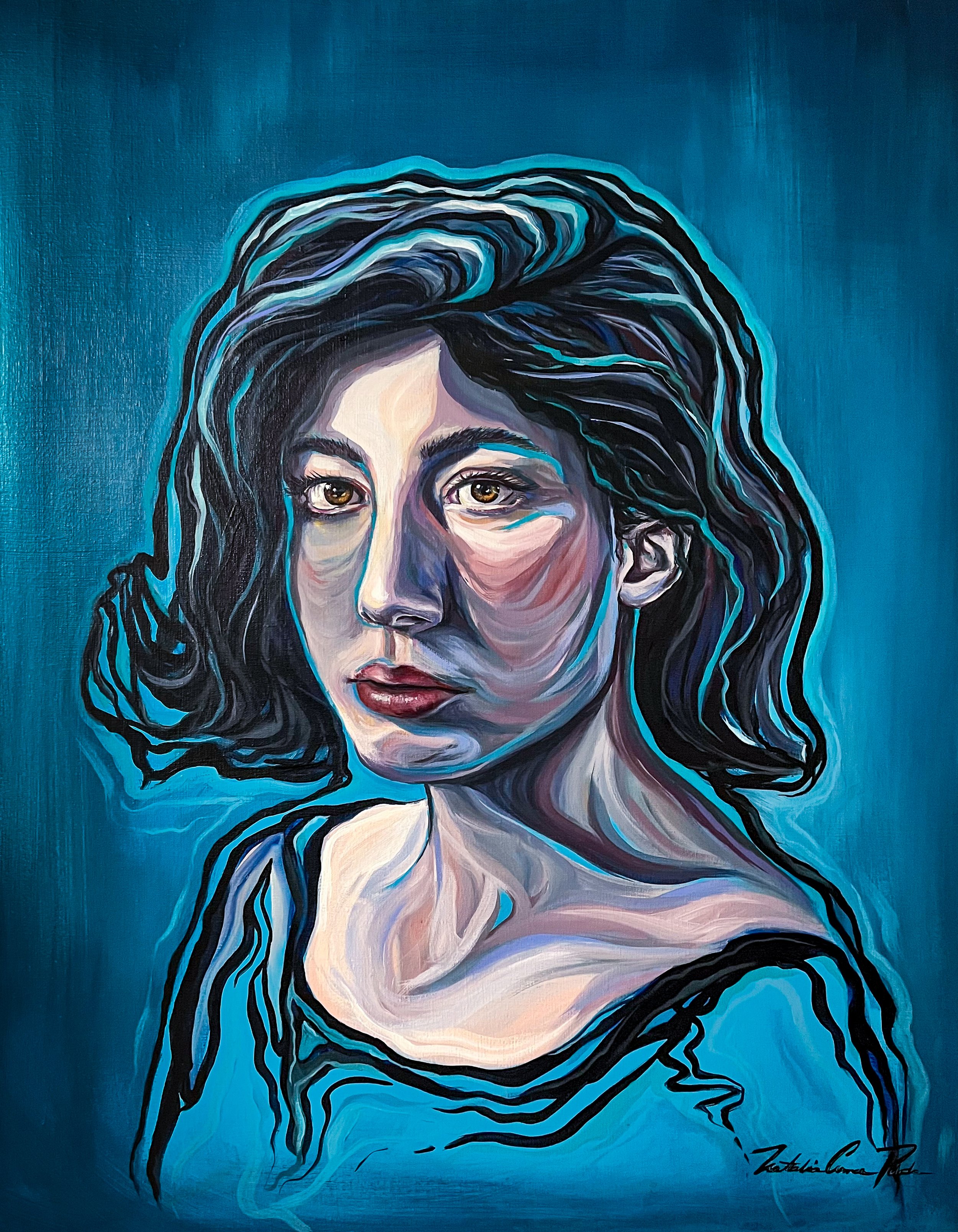 "Blue Lady"
Acrylic on Canvas
