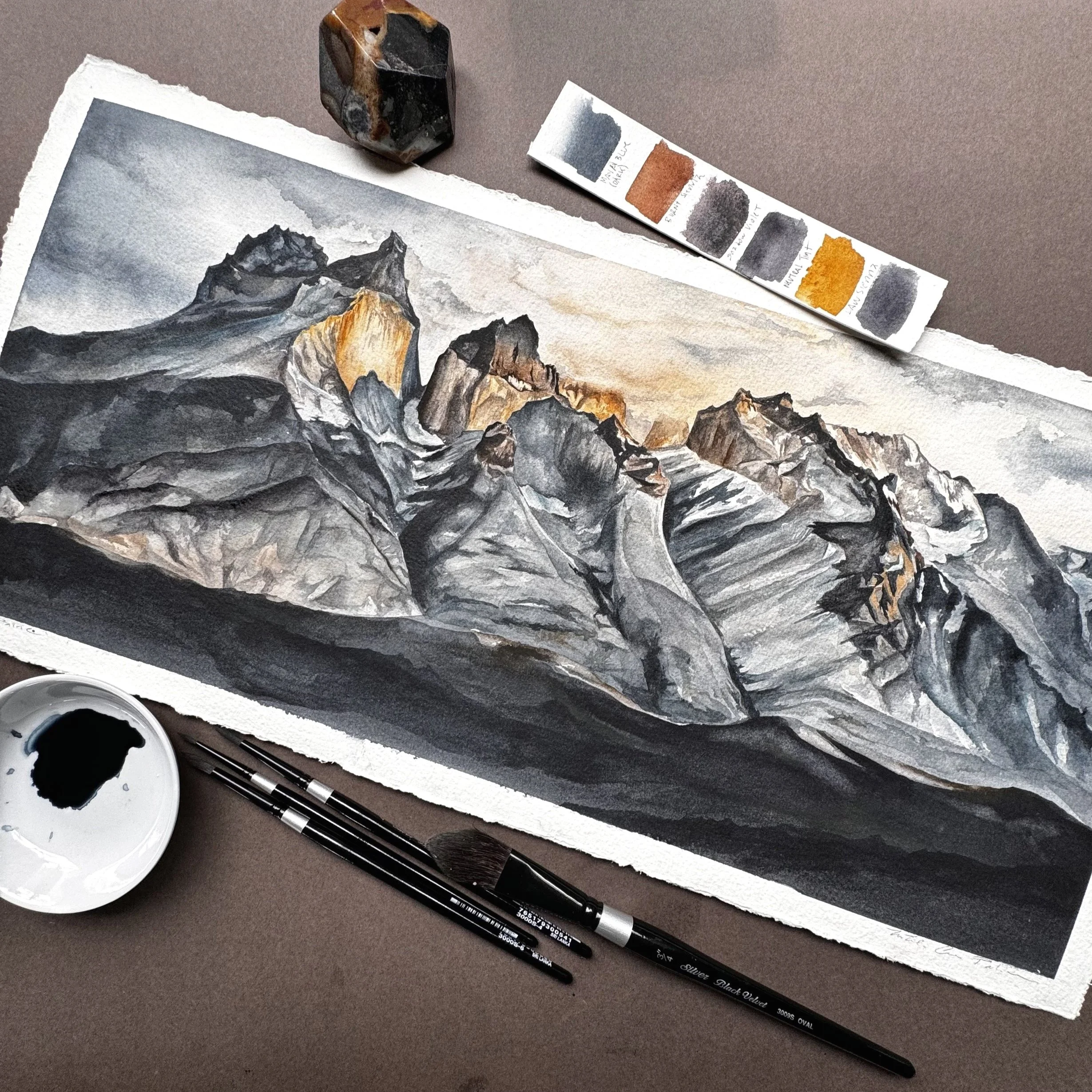 "Torres Del Paine"
Watercolor on Paper