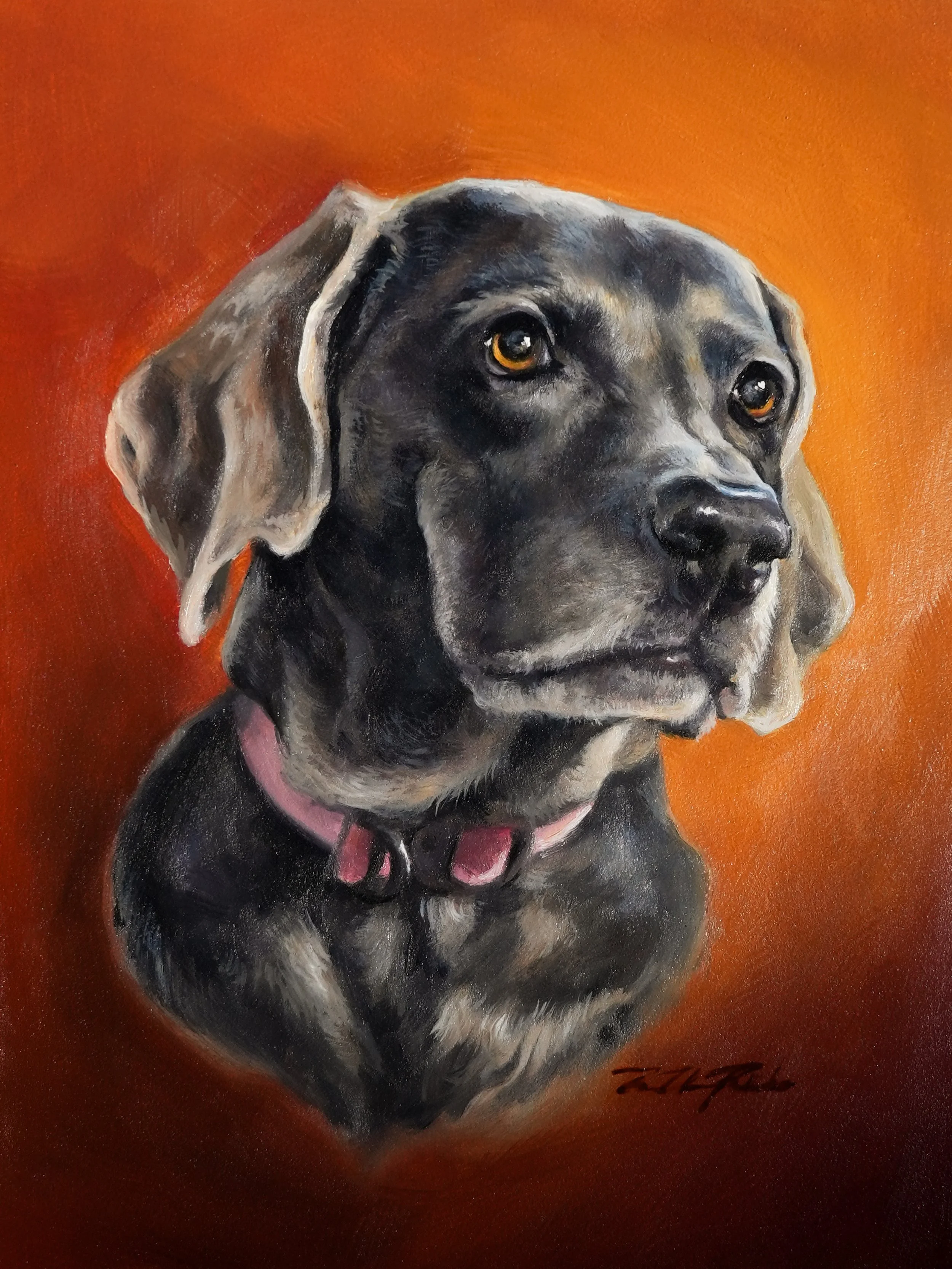 "Stella Blue" - 8x10 Oil on cradled panel
