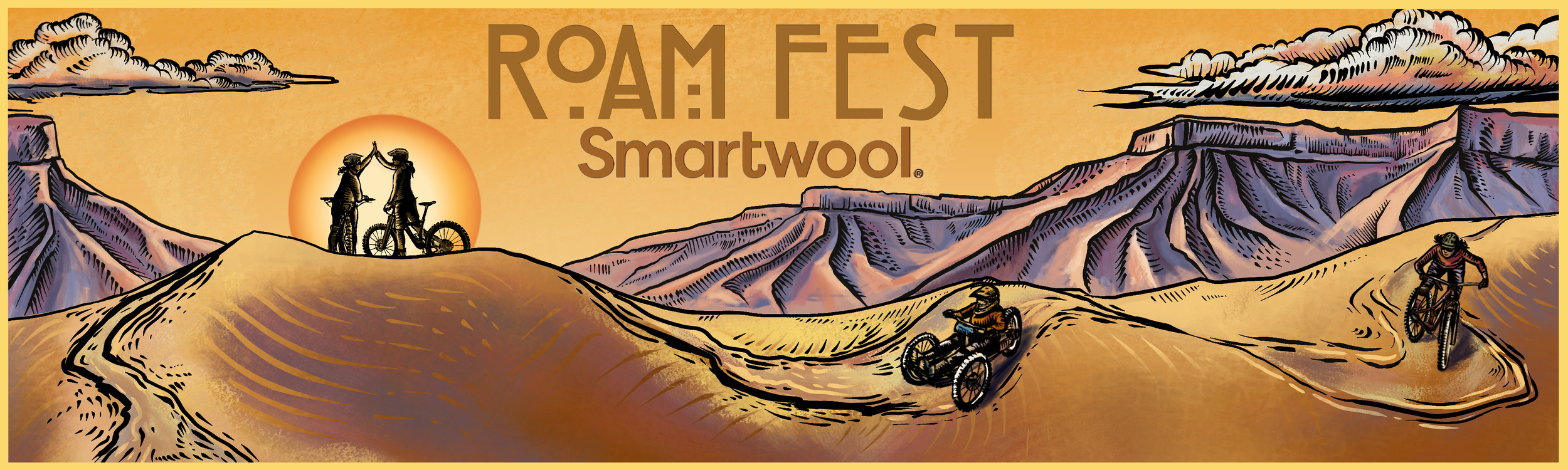 Roam Fest x Smartwool 2025 Sticker Design 